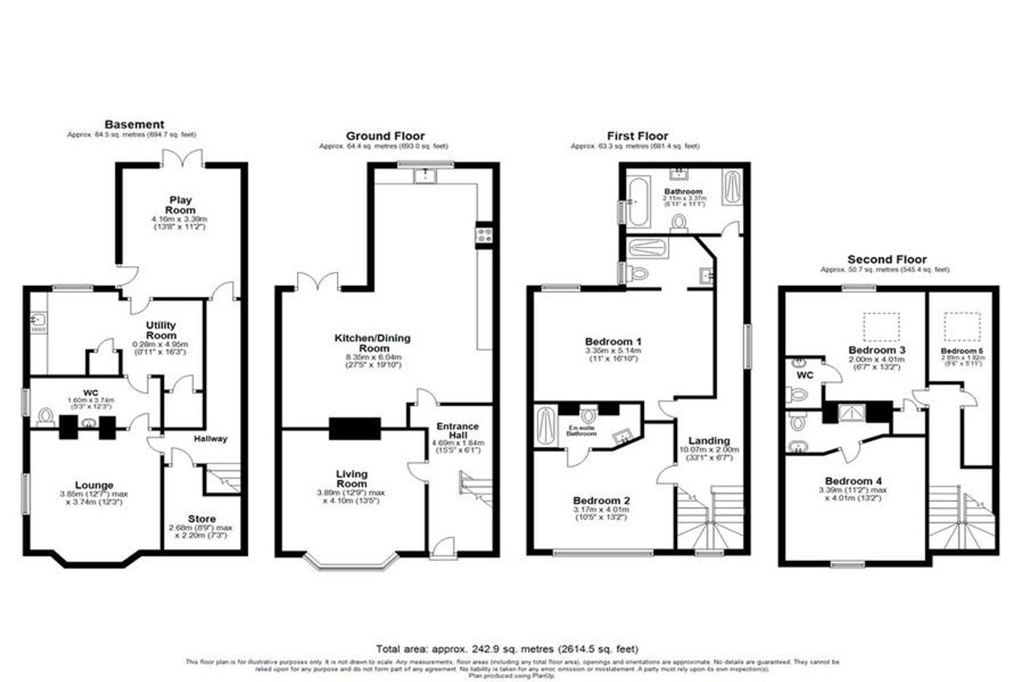 90 Shaftesbury Avenue, Leeds floorplan