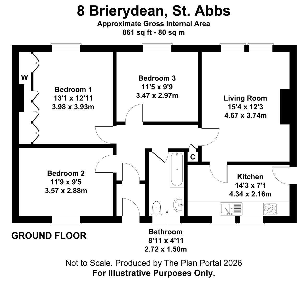 8, Brierydean, Eyemouth floorplan