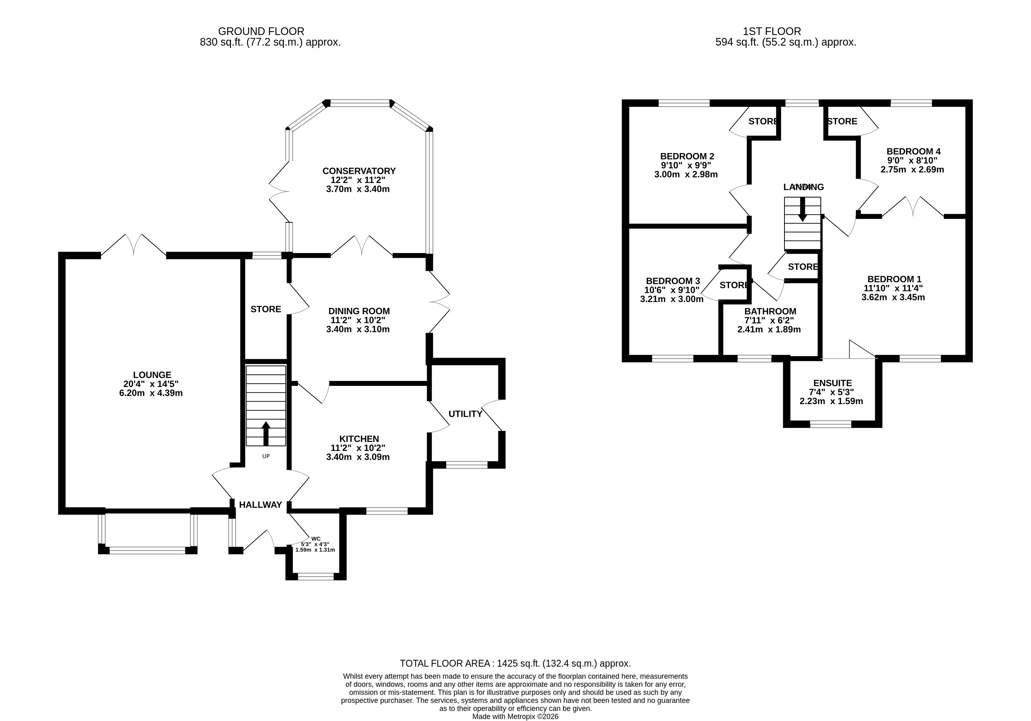 2, Warleigh Crescent, Plymouth floorplan