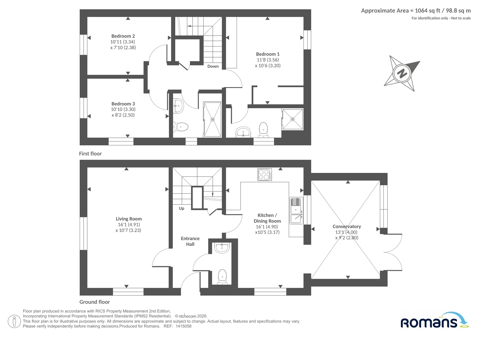 25, Bland Way, Reading floorplan