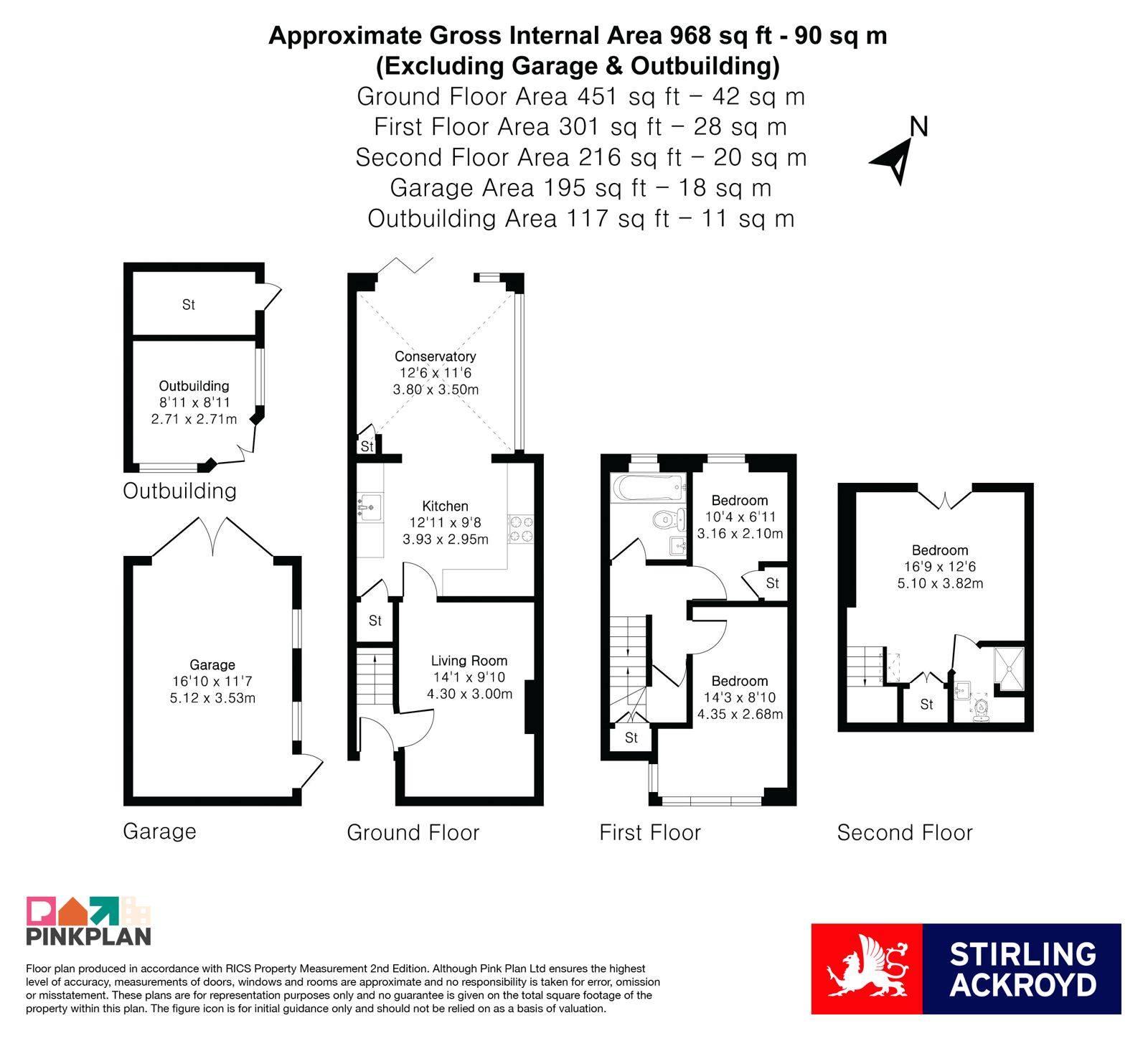 54, Ashford Avenue, Surrey floorplan
