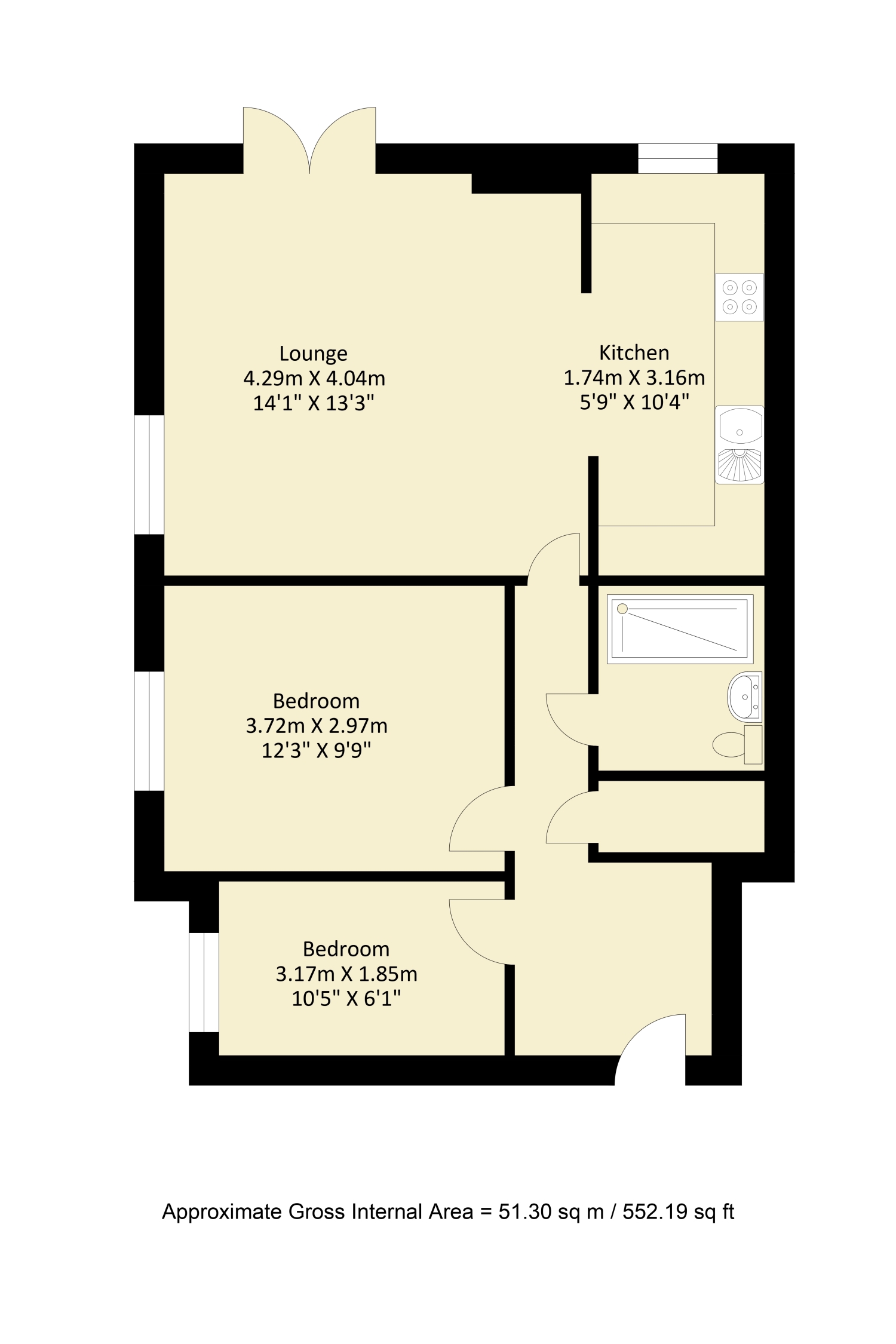 Saddlers Walk High Street, Kings Langley, Hertfordshire WD4, 2 bedroom
