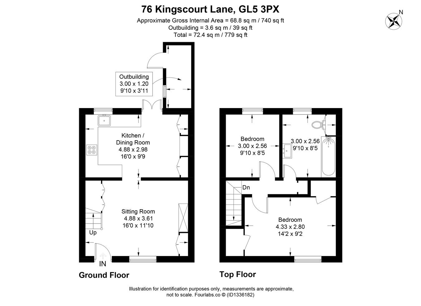 76, Kingscourt Lane, Rodborough floorplan