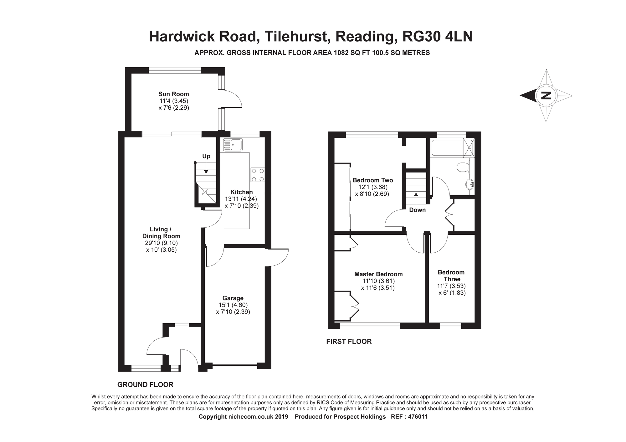 3 Bedrooms Semi-detached house for sale in Hardwick Road, Tilehurst, Reading, Berkshire RG30