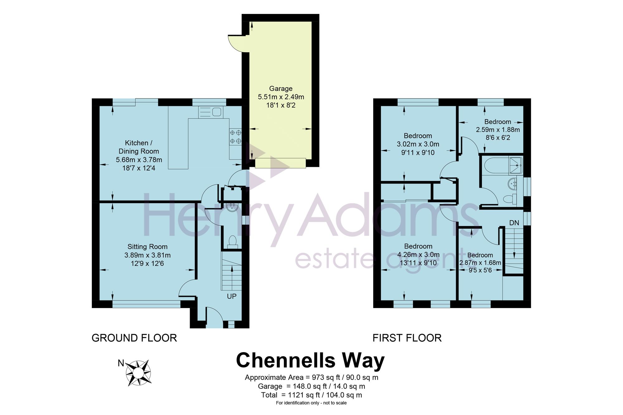 54 Chennells Way, Horsham floorplan