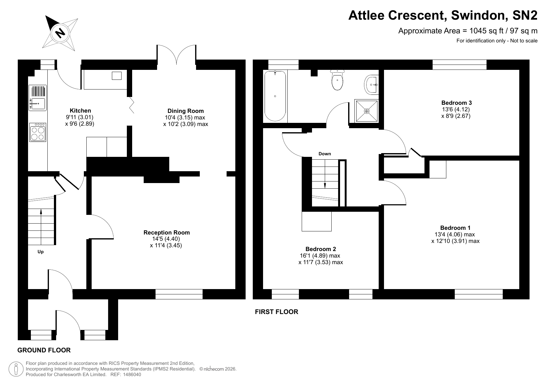 14, Attlee Crescent, Swindon floorplan