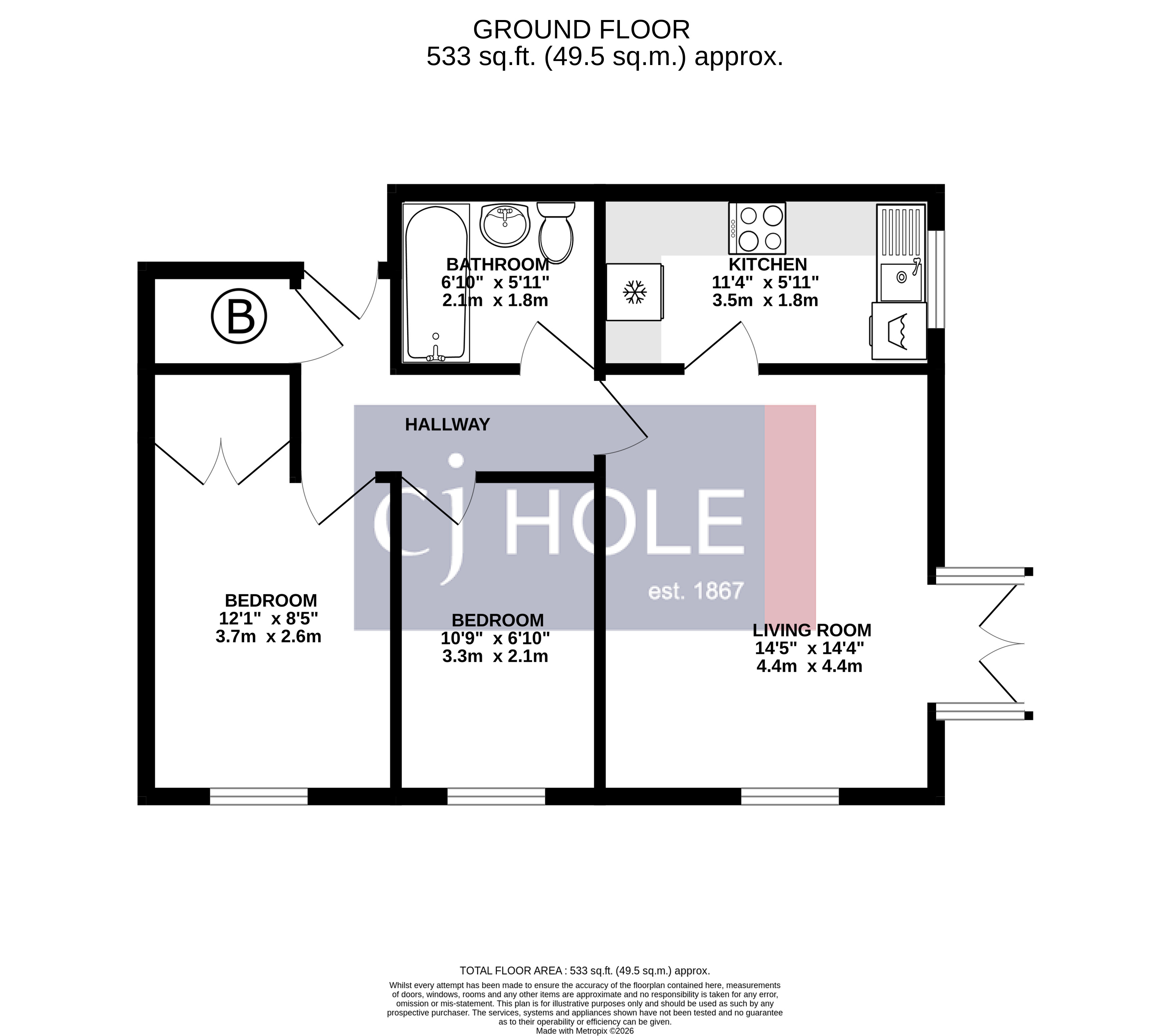 155, Pinkers Mead, Bristol floorplan