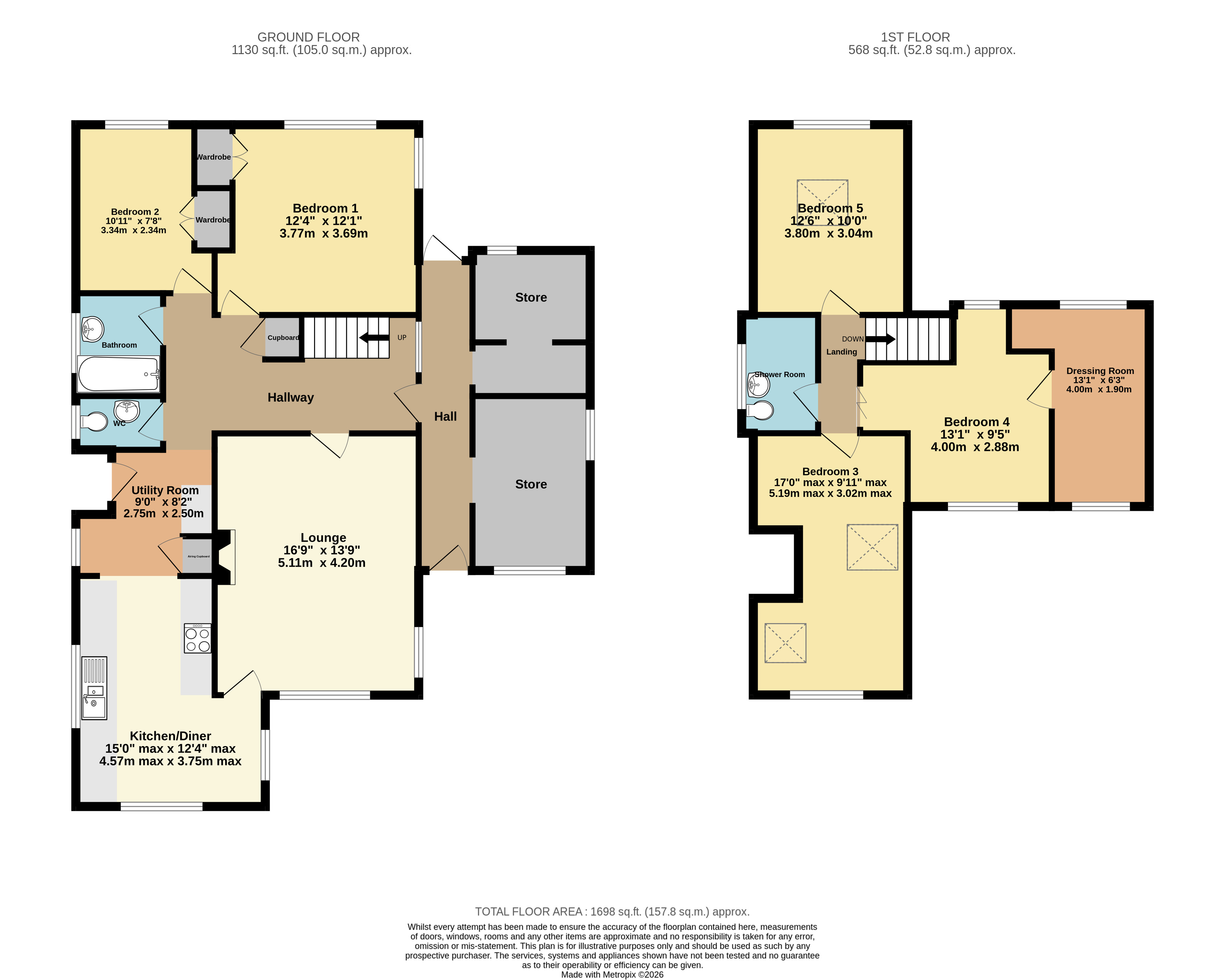 107, Barton Court Avenue, Barton On Sea floorplan