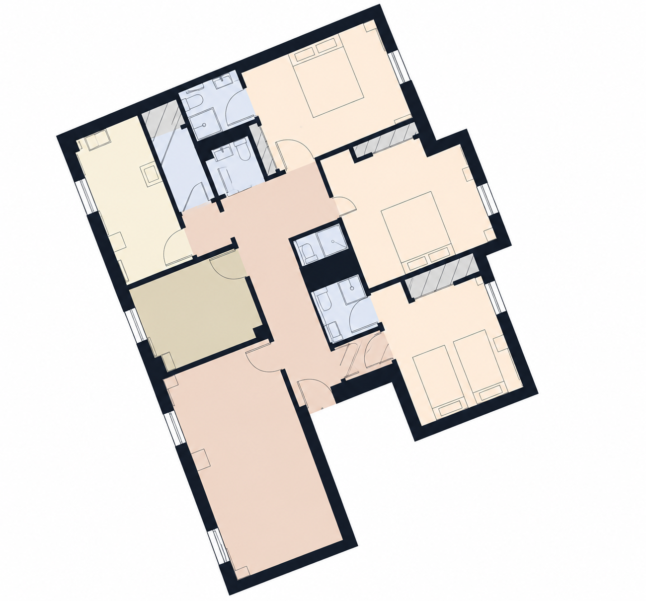 2-14 Prince Of Wales Terrace, London floorplan