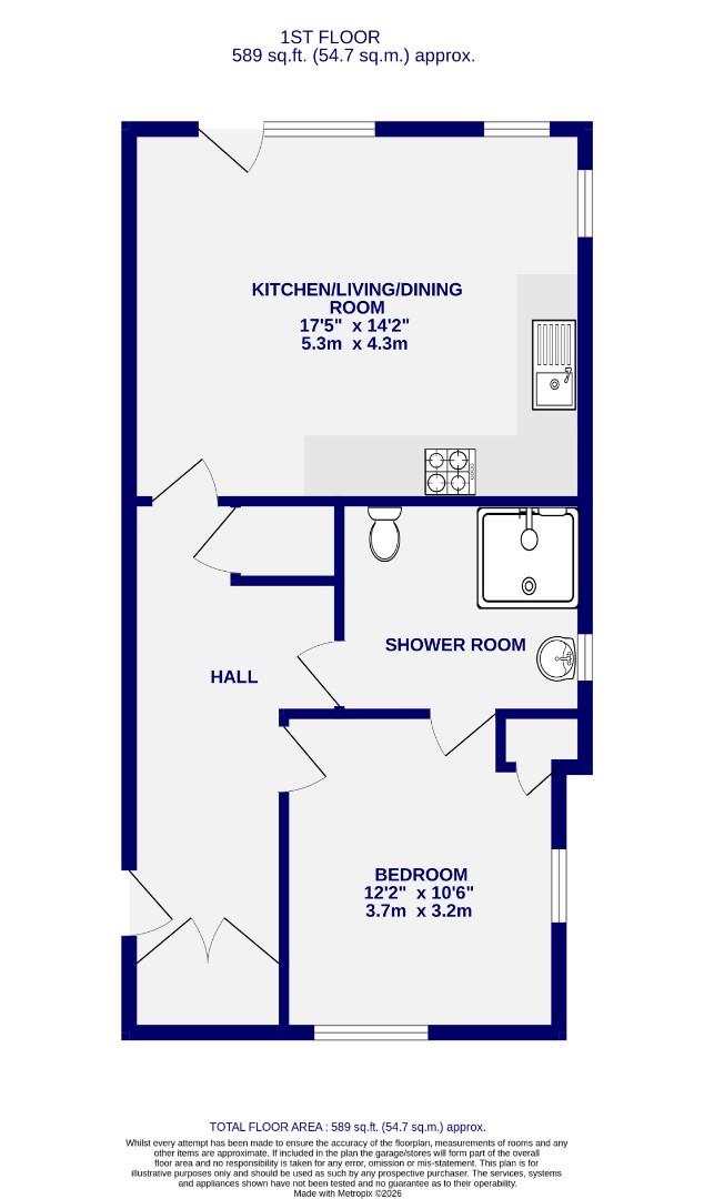 Apartment 7, Magnolia Court, Lowfield Green, York floorplan
