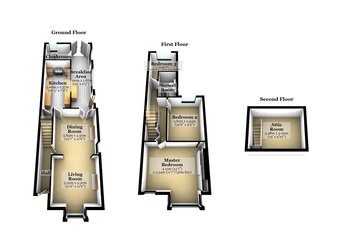 11, Harcourt Street, Raunds floorplan