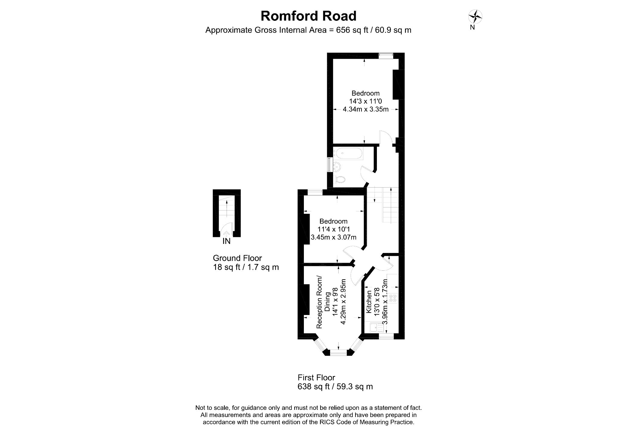 2 Bedrooms Flat to rent in Romford Road, London E7