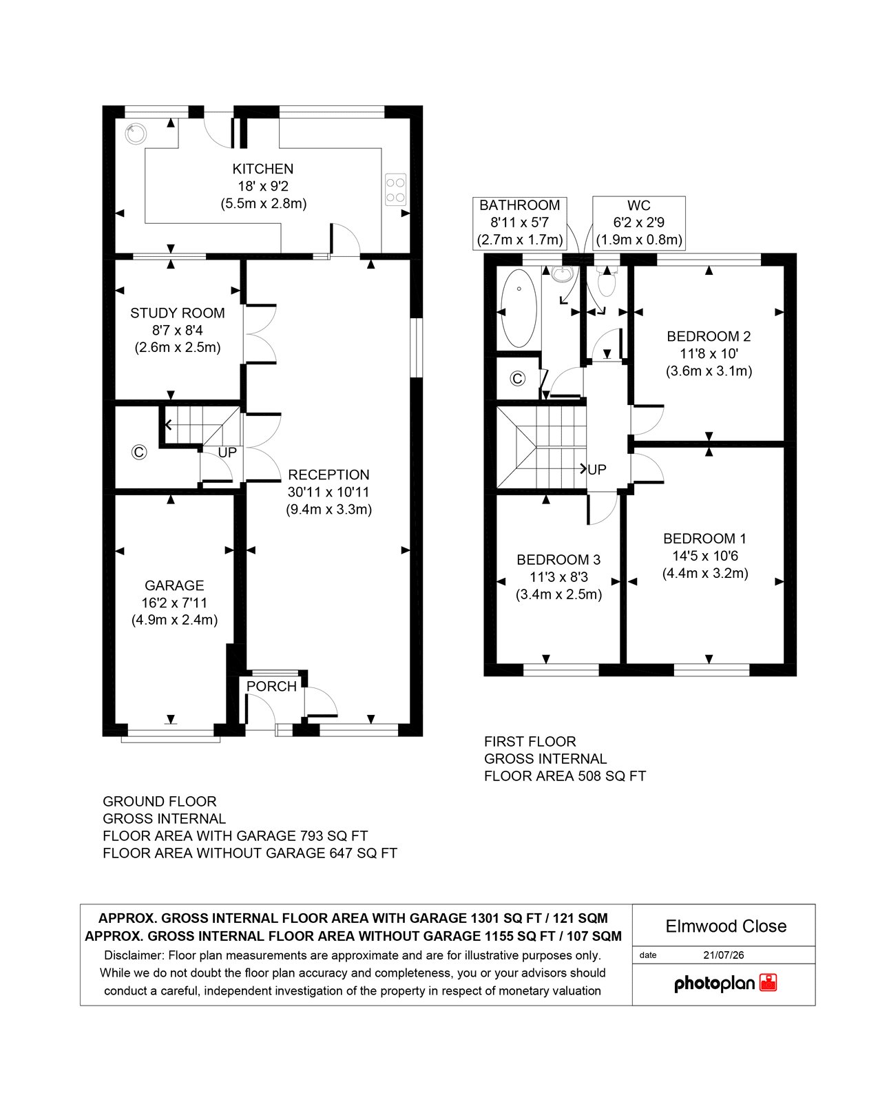 10, Elmwood Close, Middlesbrough floorplan