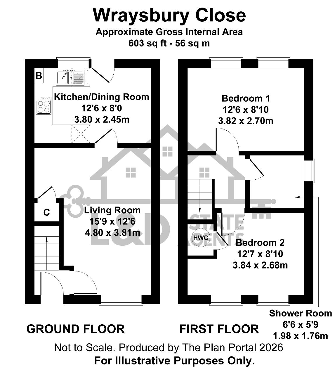 30, Wraysbury Close, Luton floorplan