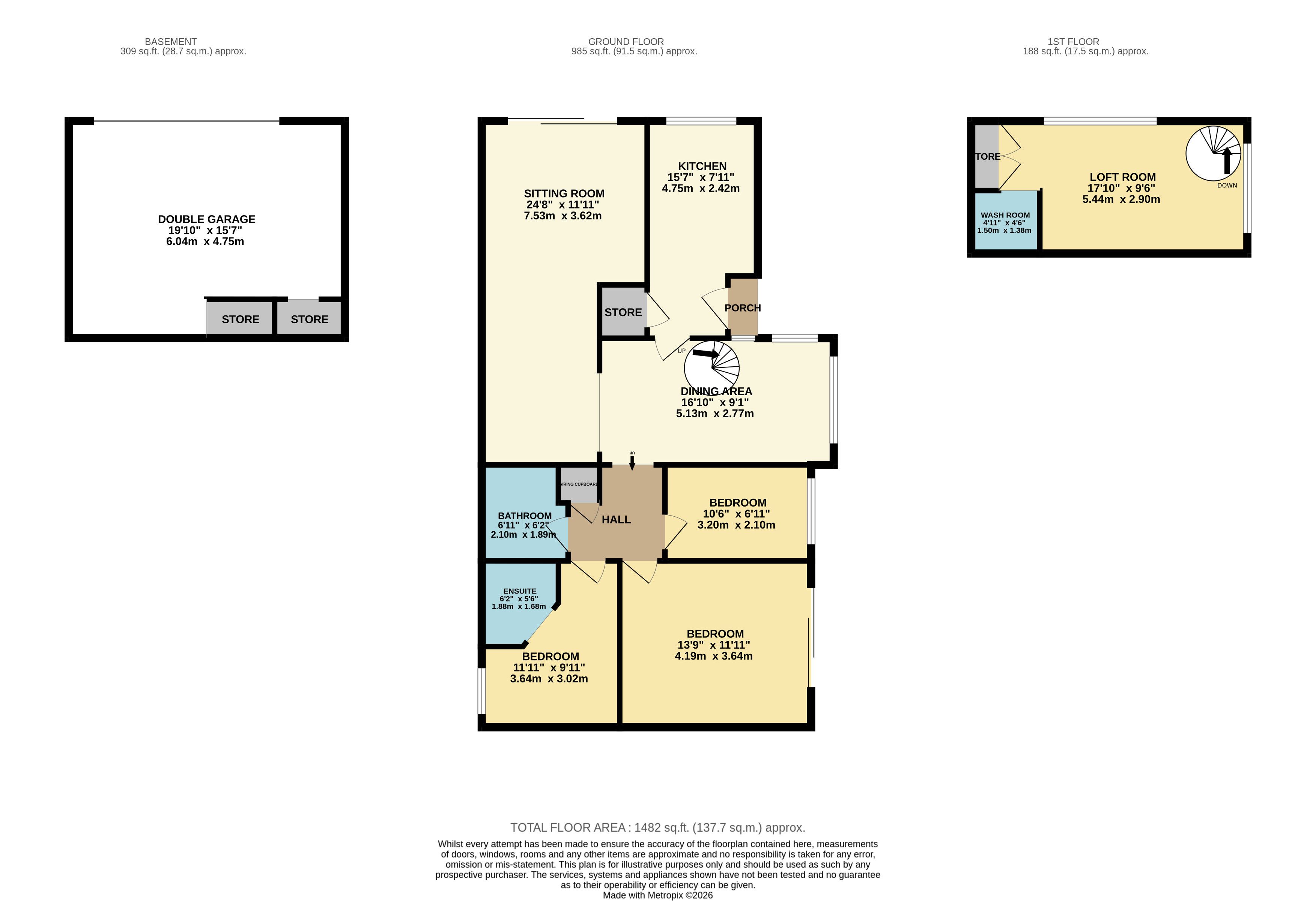 The Hideaway, Yew Tree Hill, Holloway, Matlock floorplan