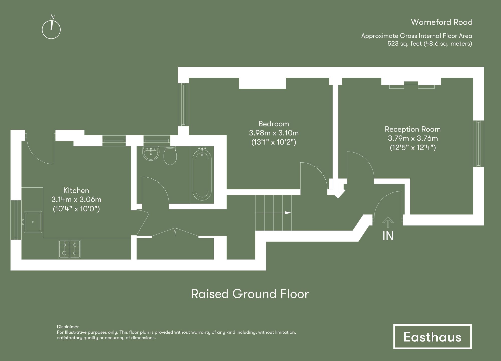 11b Warneford Street, London floorplan
