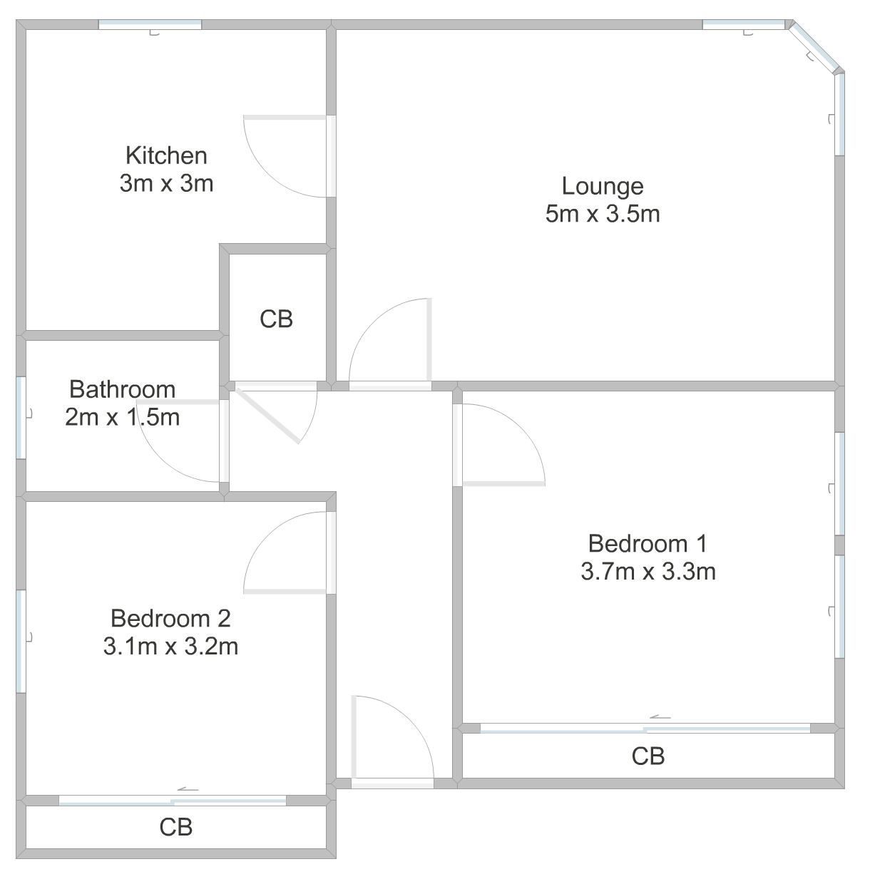2 Bedrooms Flat for sale in John Street, Hamilton ML3