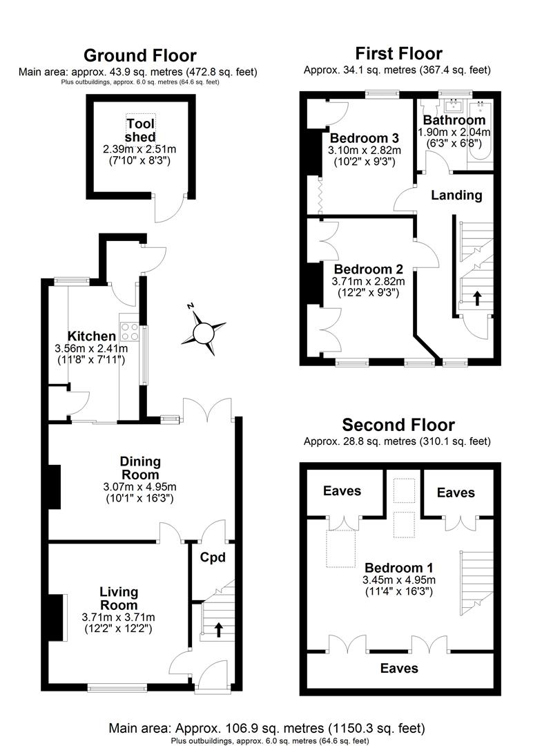 2, Ley Grove Cottage, Whittlesford Road, Cambridge floorplan