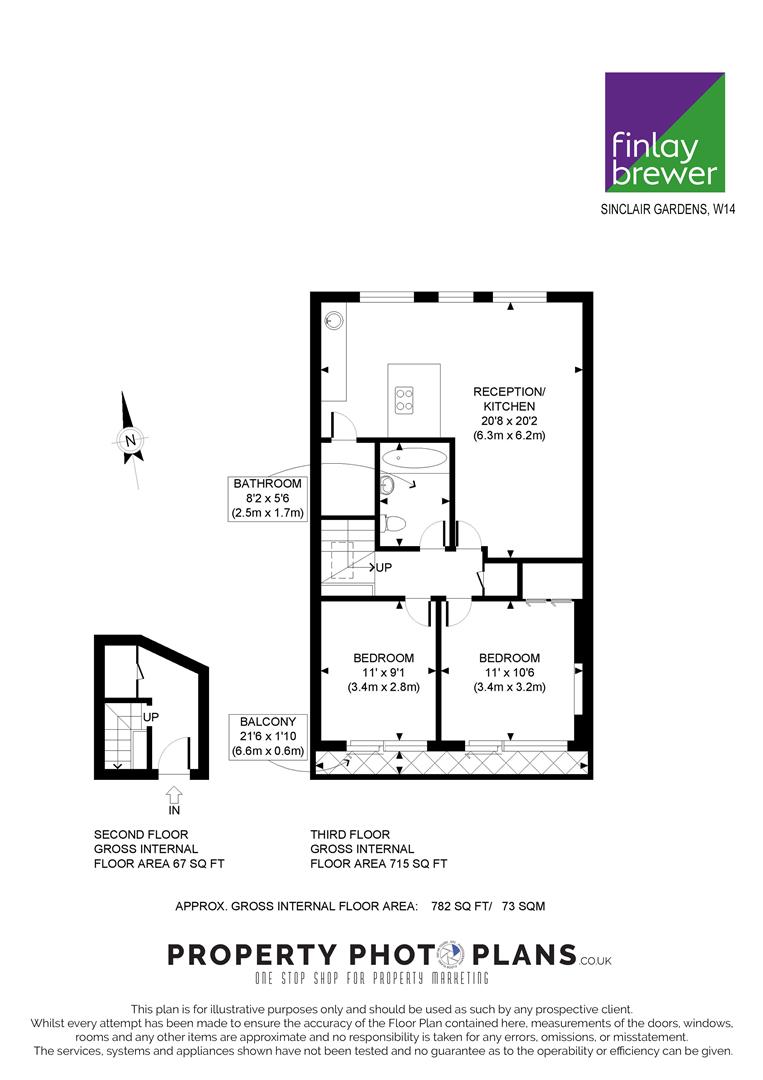 Sinclair Gardens, London W14, 2 bedroom property for sale 64323457