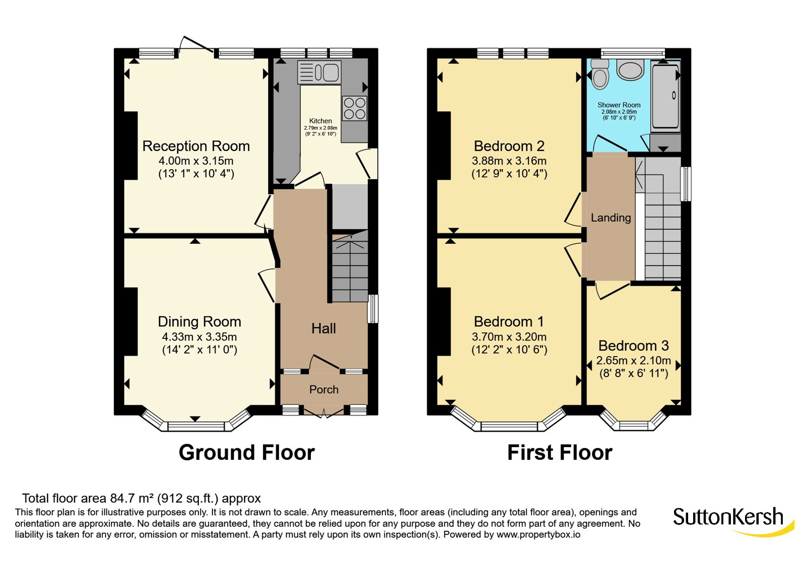 72, Almonds Green, Merseyside floorplan