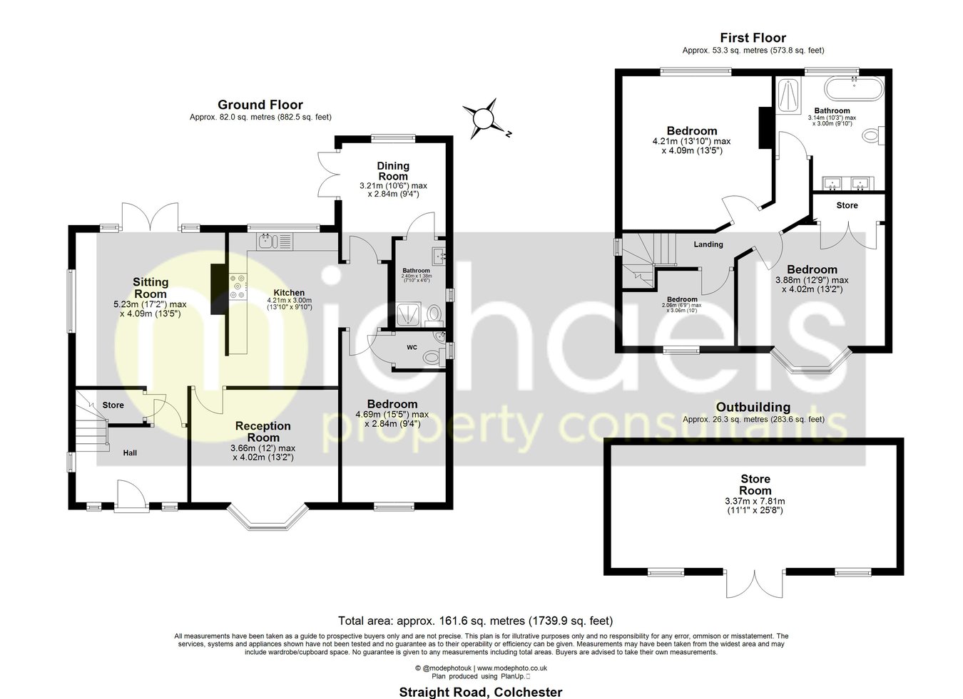 305, Straight Road, Colchester floorplan