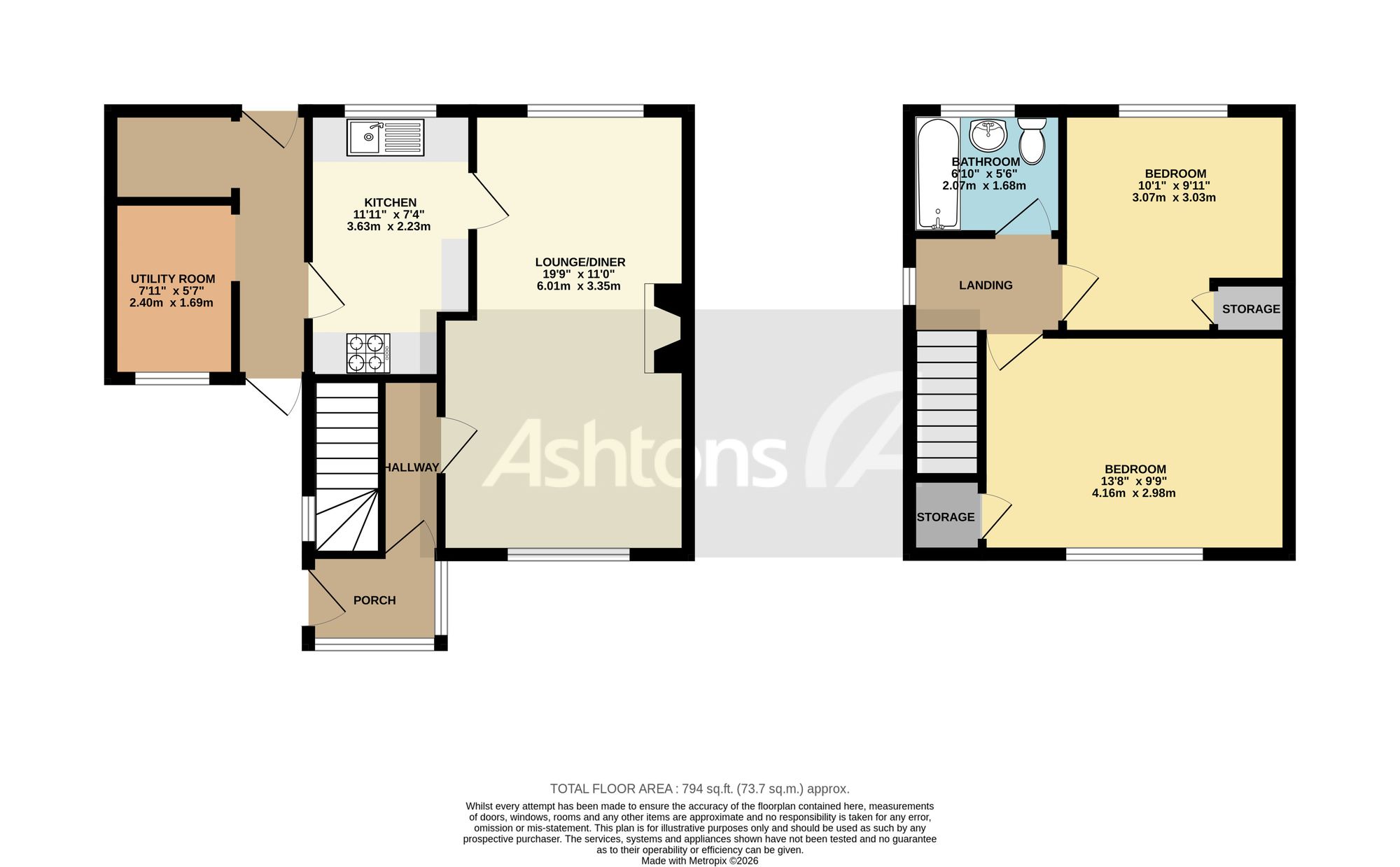 8 Riding Lane, Wigan floorplan