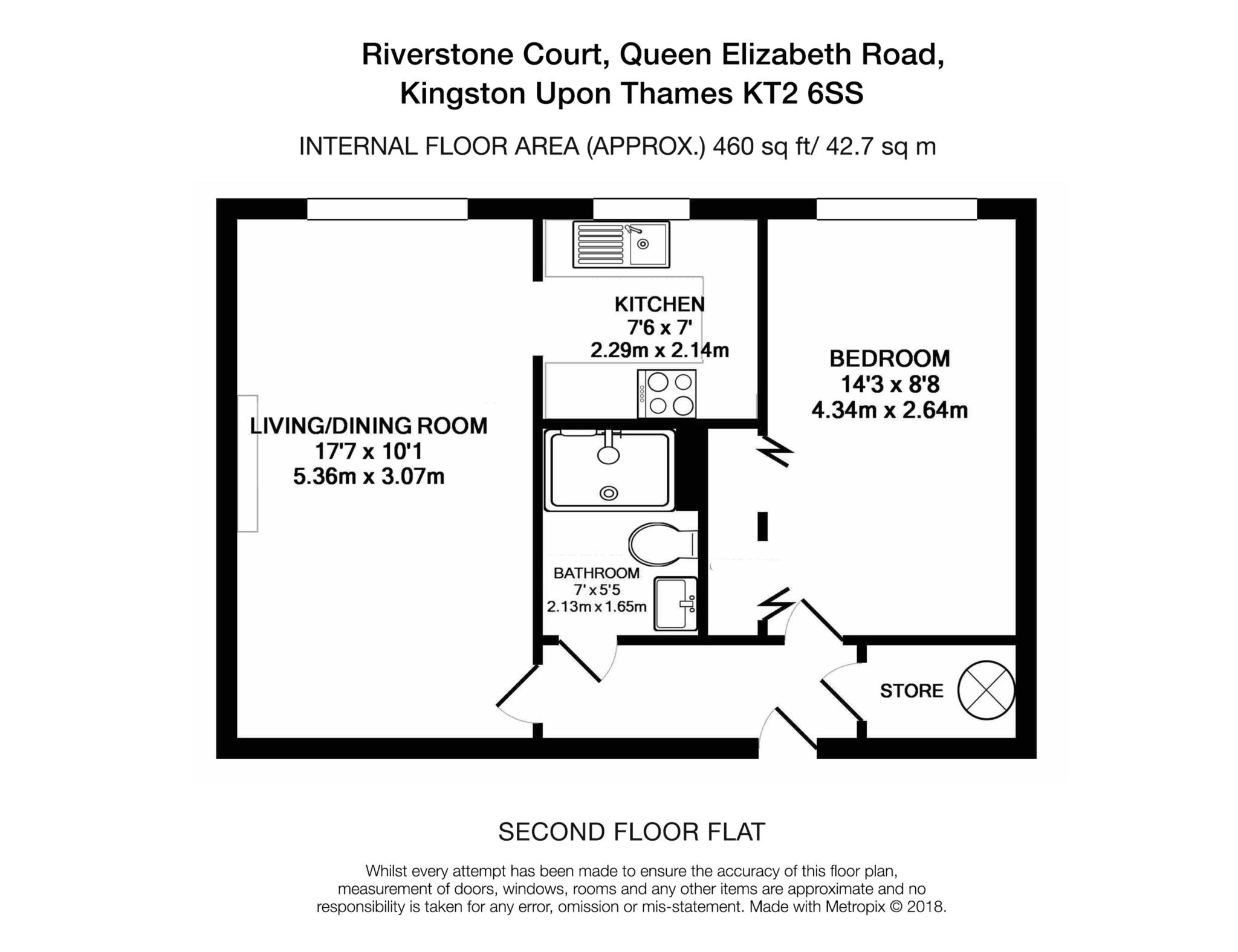 1 Bedrooms Flat to rent in Queen Elizabeth Road, Kingston Upon Thames KT2