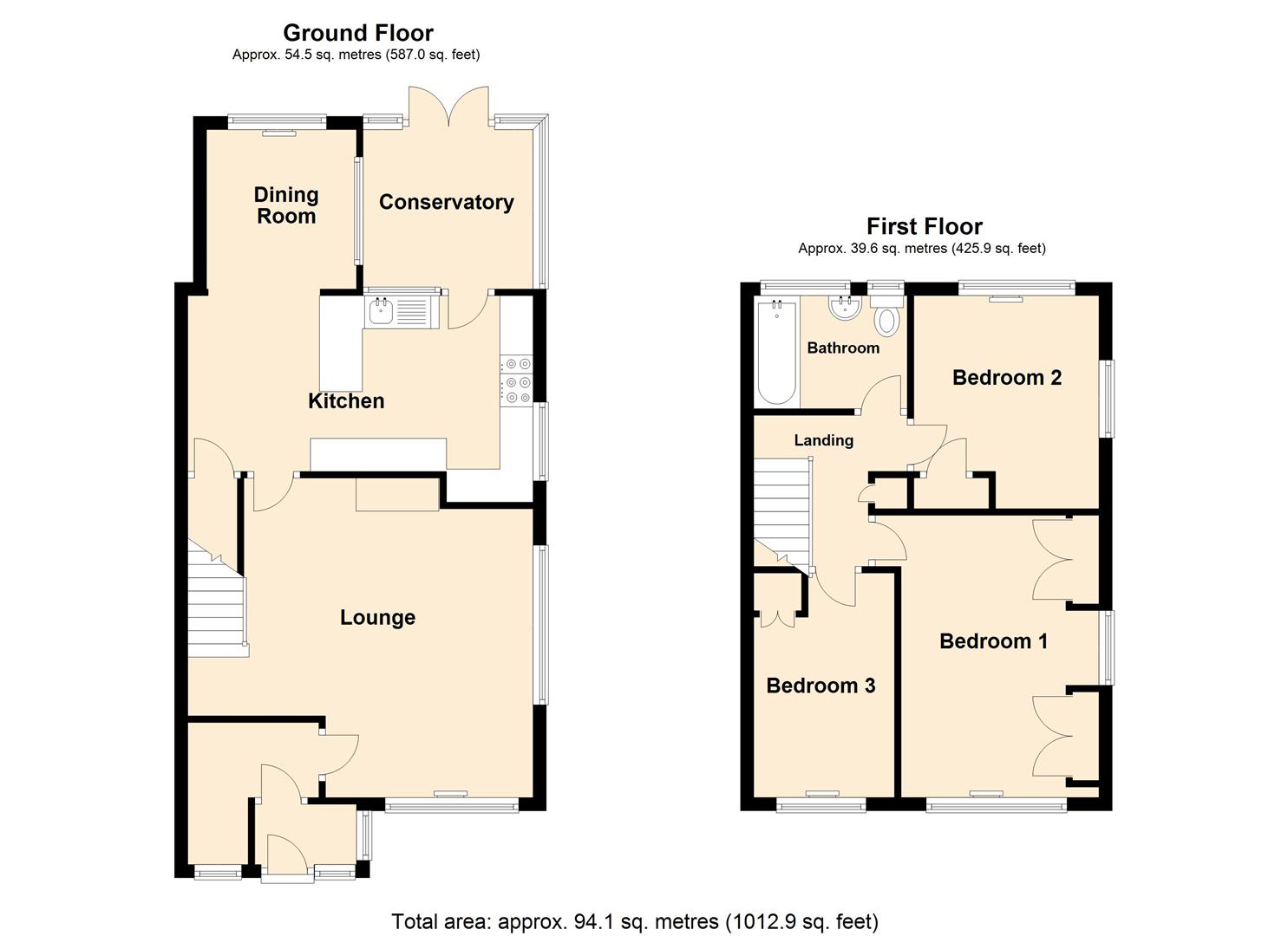 3 Bedrooms Semi-detached house for sale in Mendip Road, Farnborough GU14