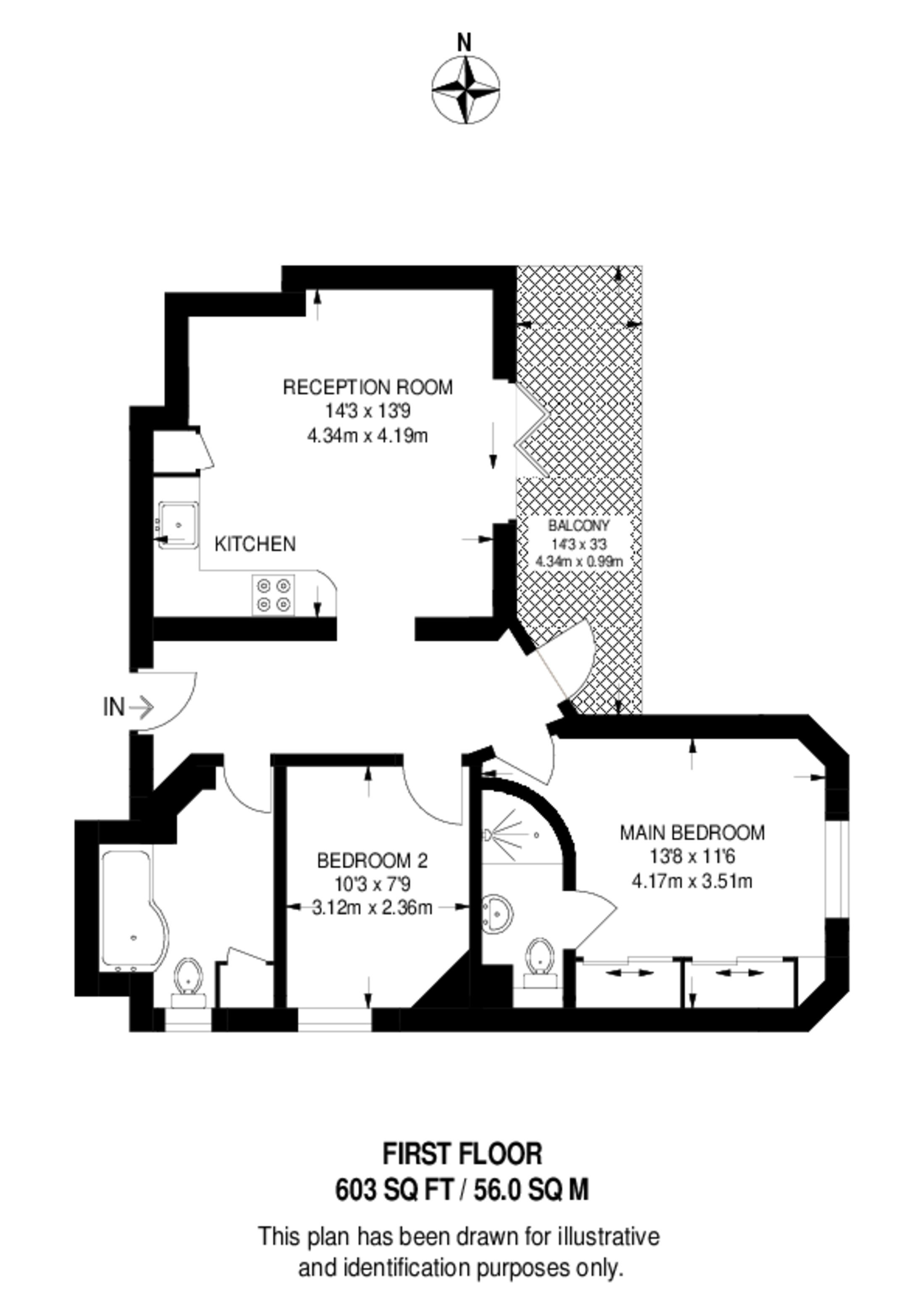 Finchley Road, Hampstead floorplan