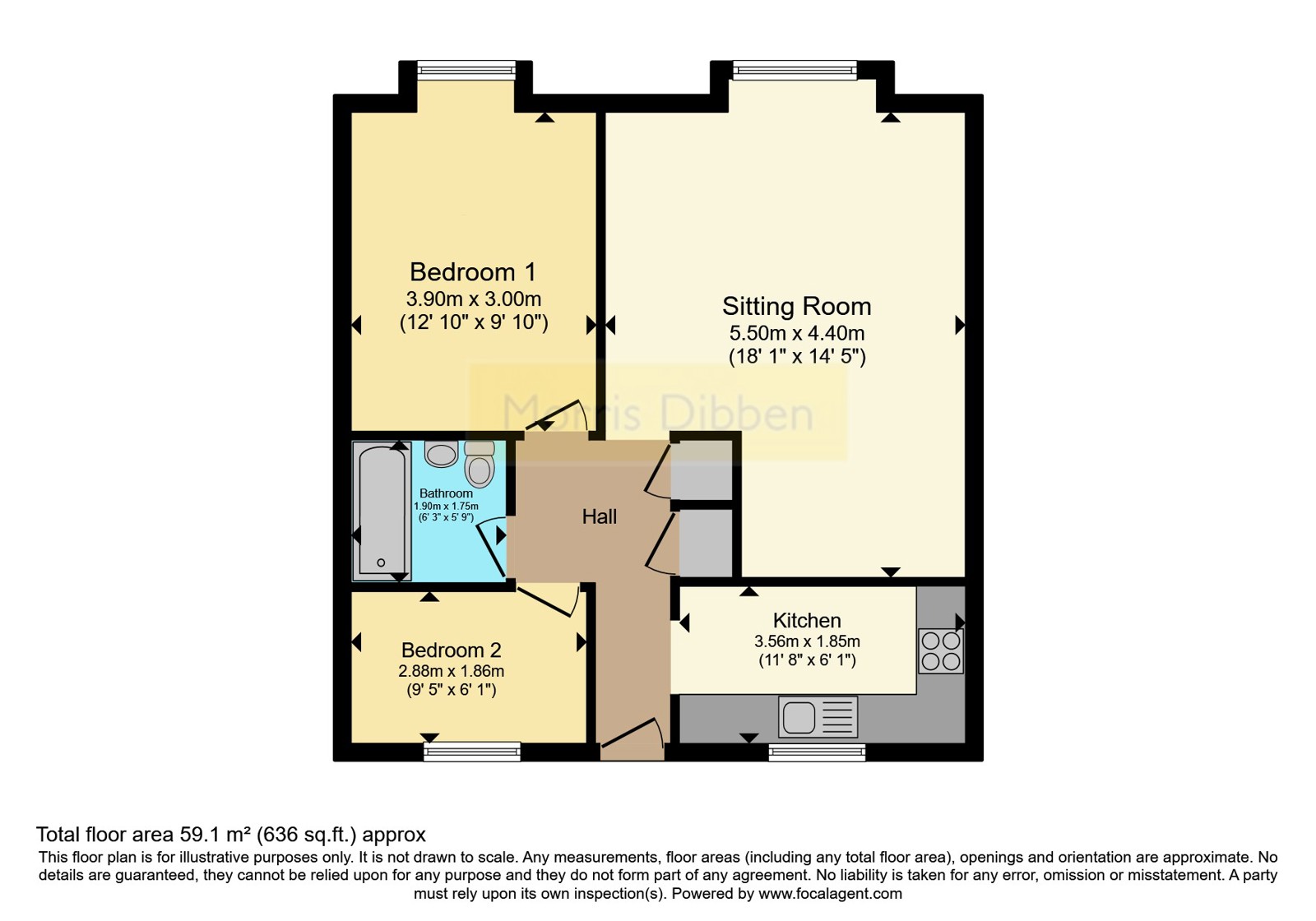 Flat 10, Rapley Court,, Stamford Avenue, Hampshire floorplan