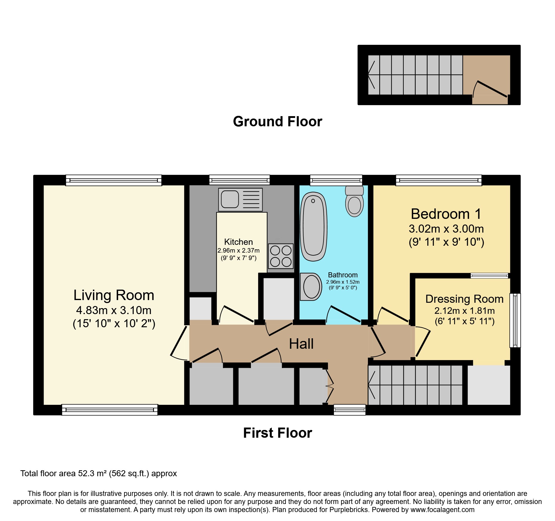 63, Gloucester Way, Birmingham floorplan