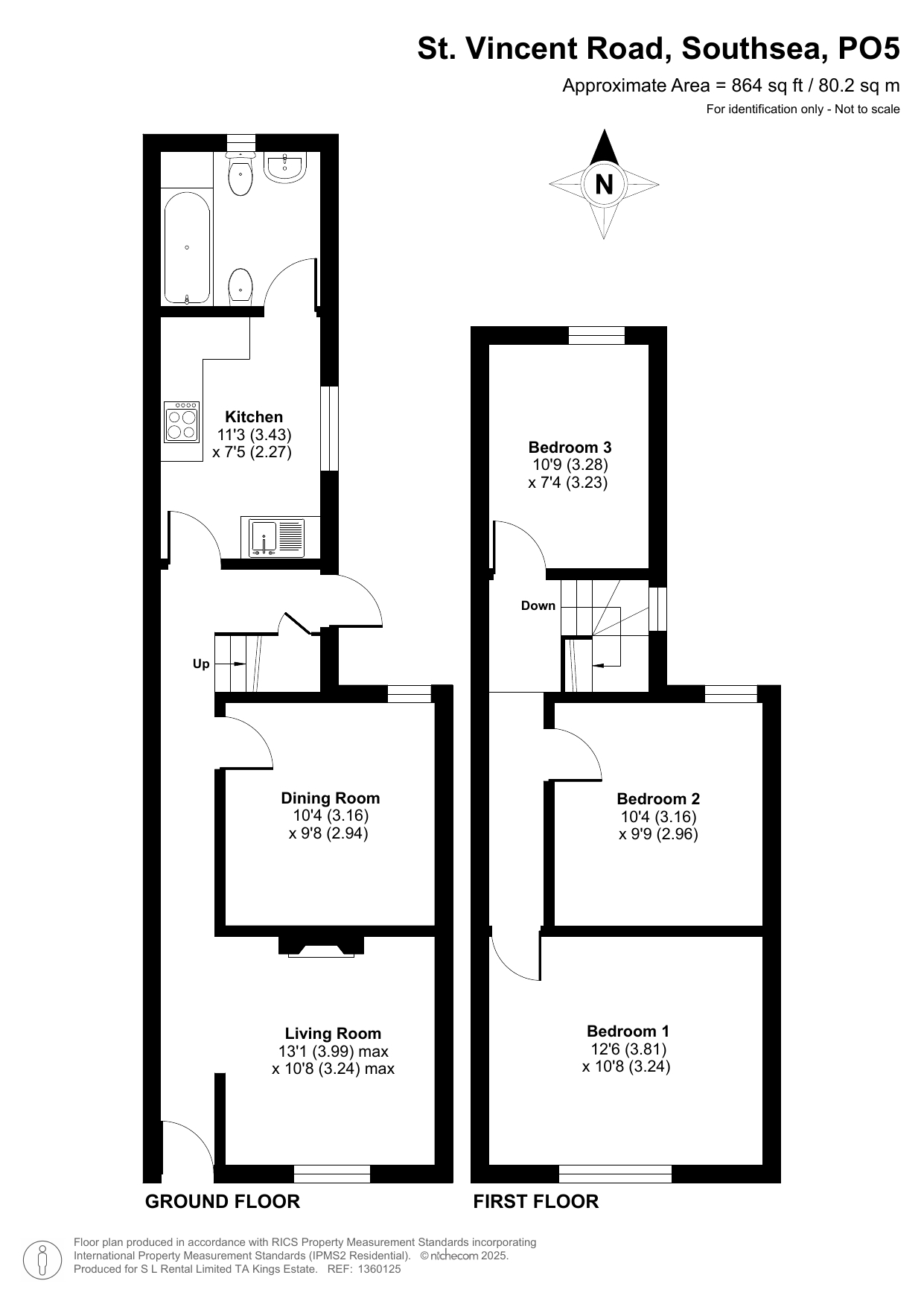 53, St. Vincent Road, Southsea floorplan