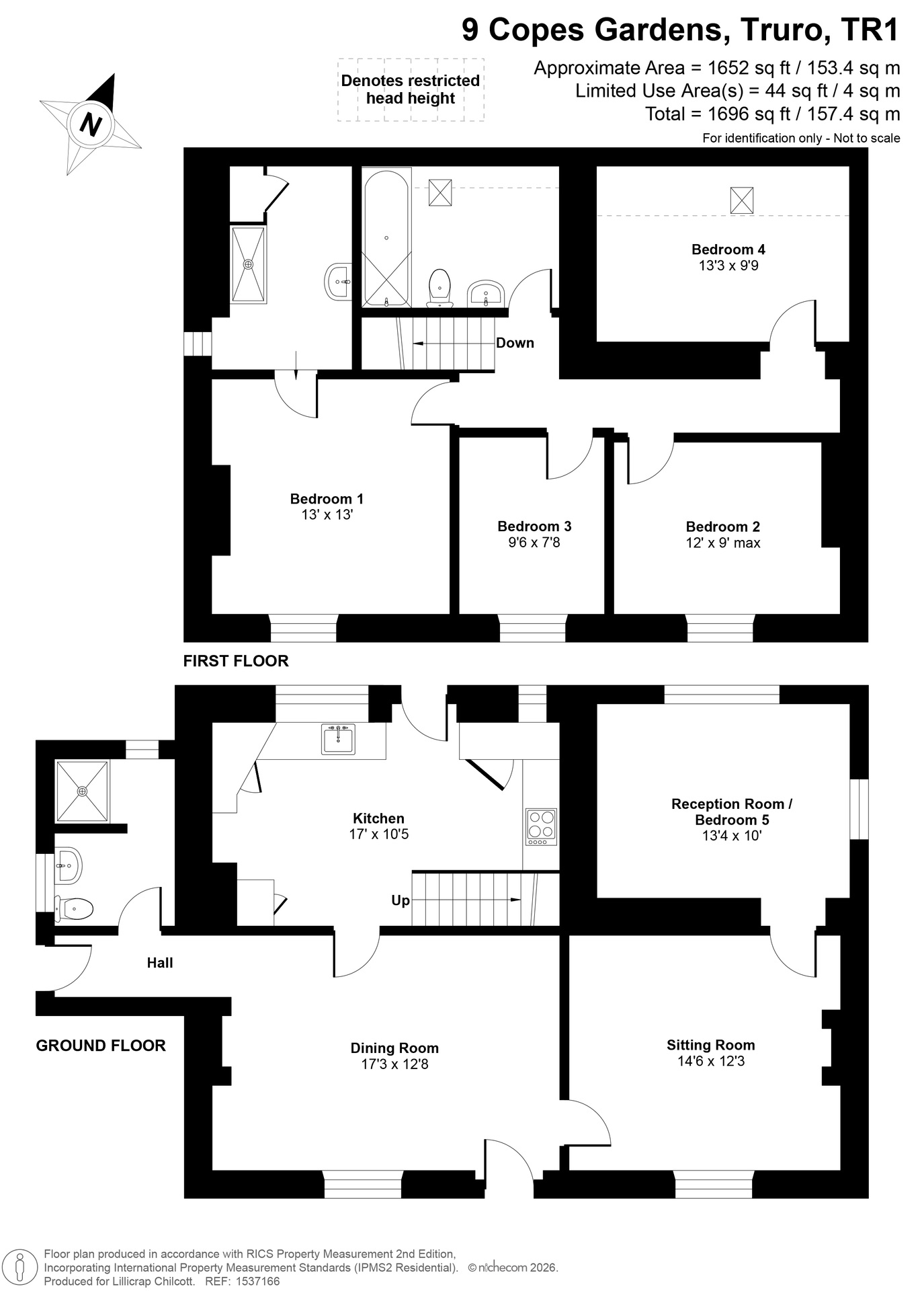 9 Copes Gardens, Truro floorplan