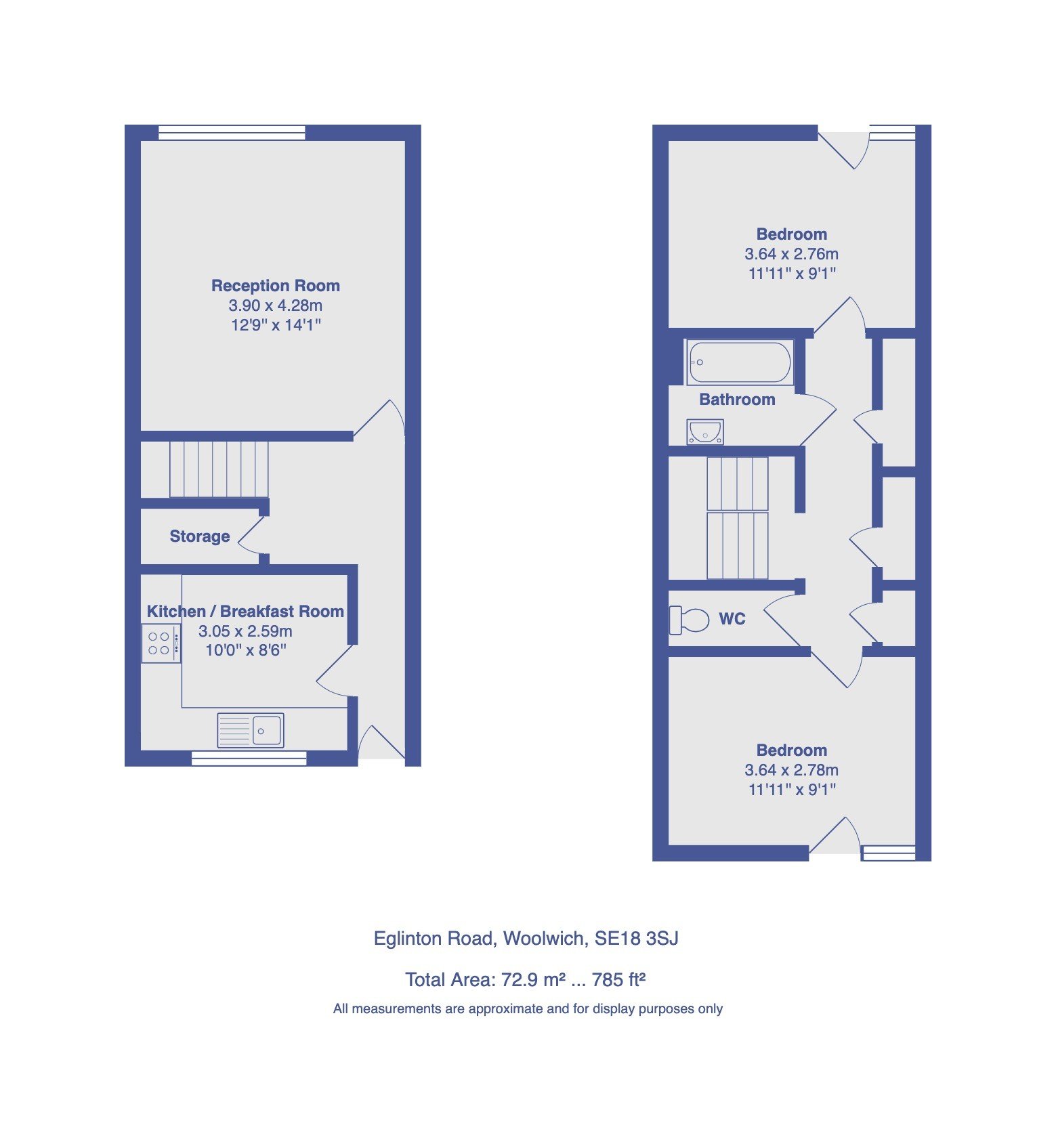 Eglinton Road, Woolwich, London SE18, 2 bedroom for sale