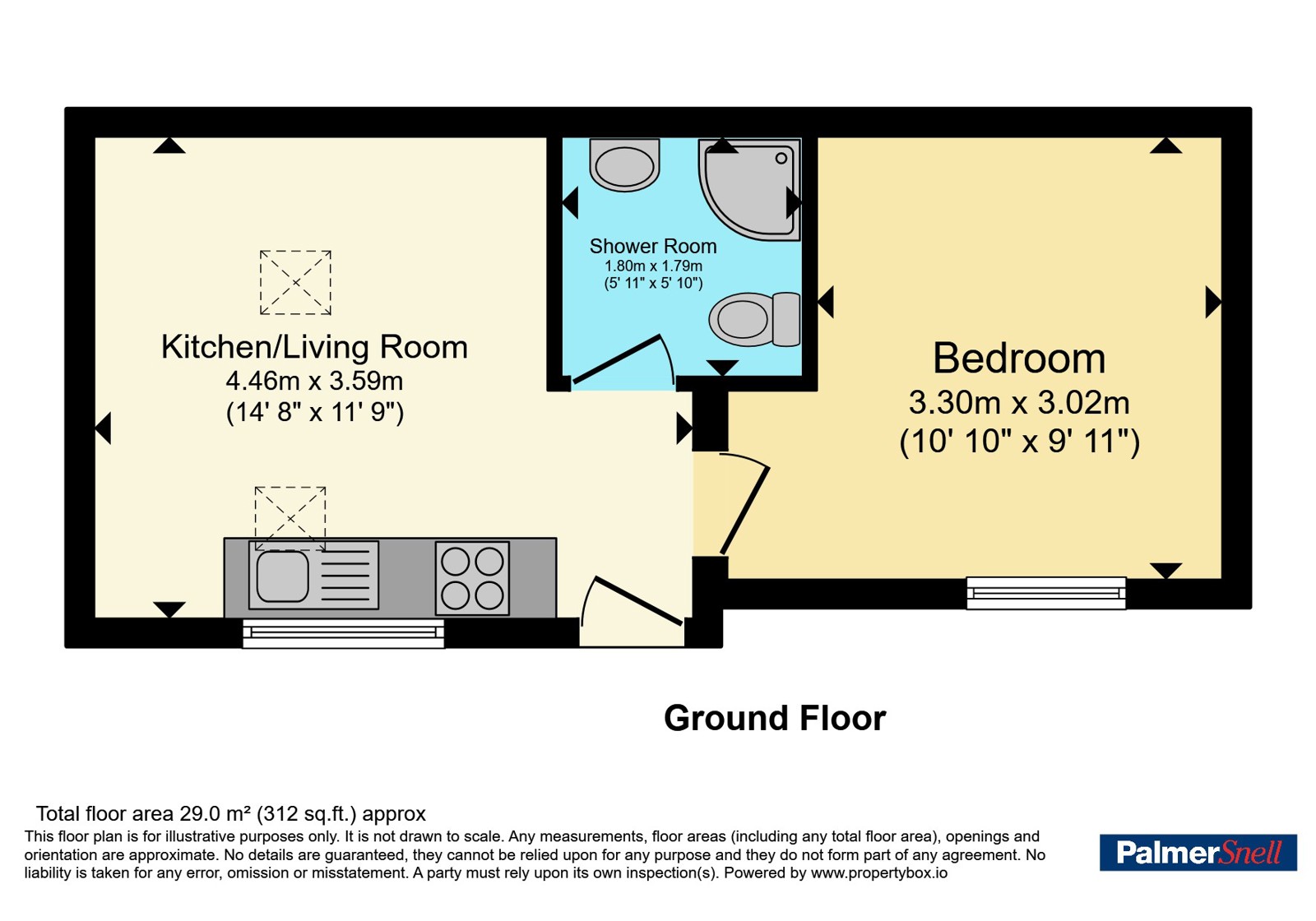 Flat 1, 860, Christchurch Road, Dorset floorplan