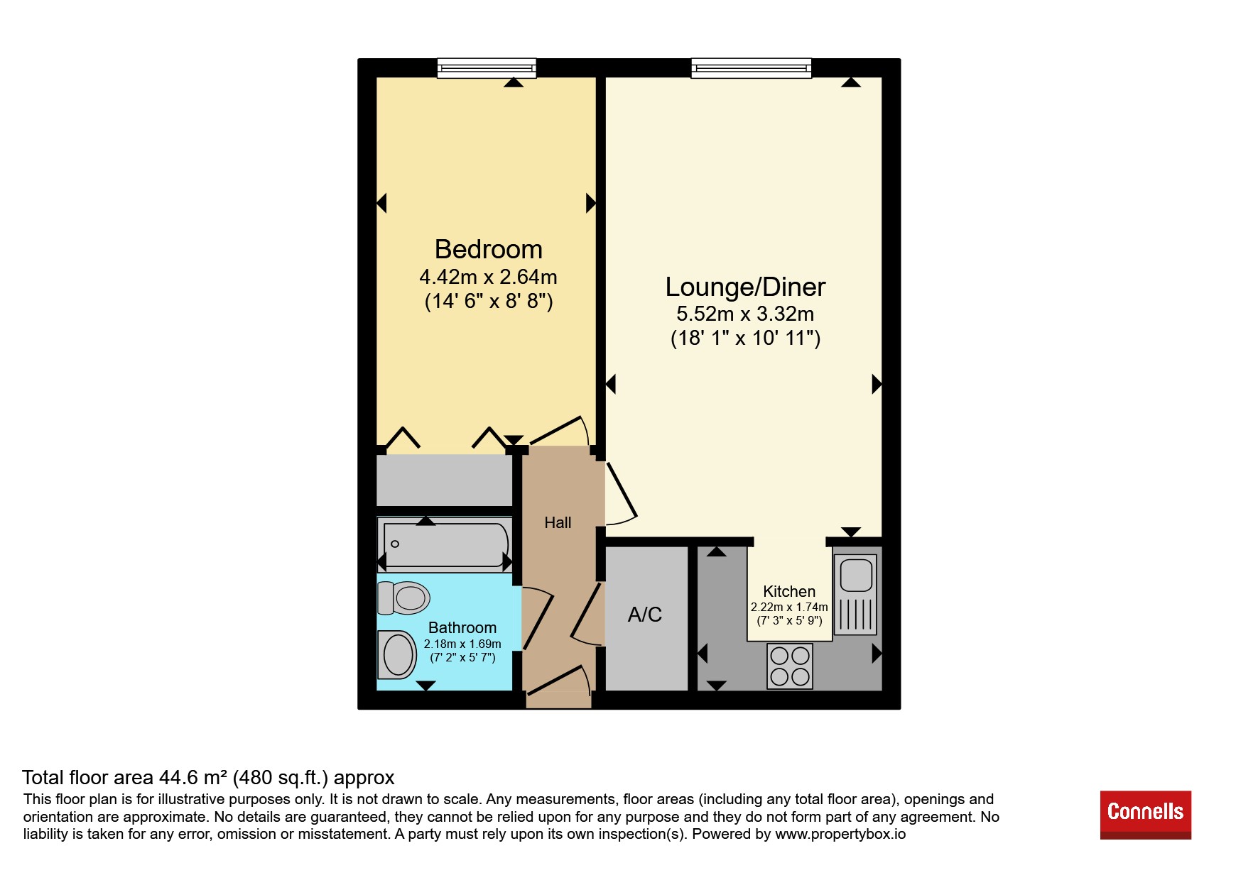 Flat 41, Homeville House, Hendford, Yeovil floorplan