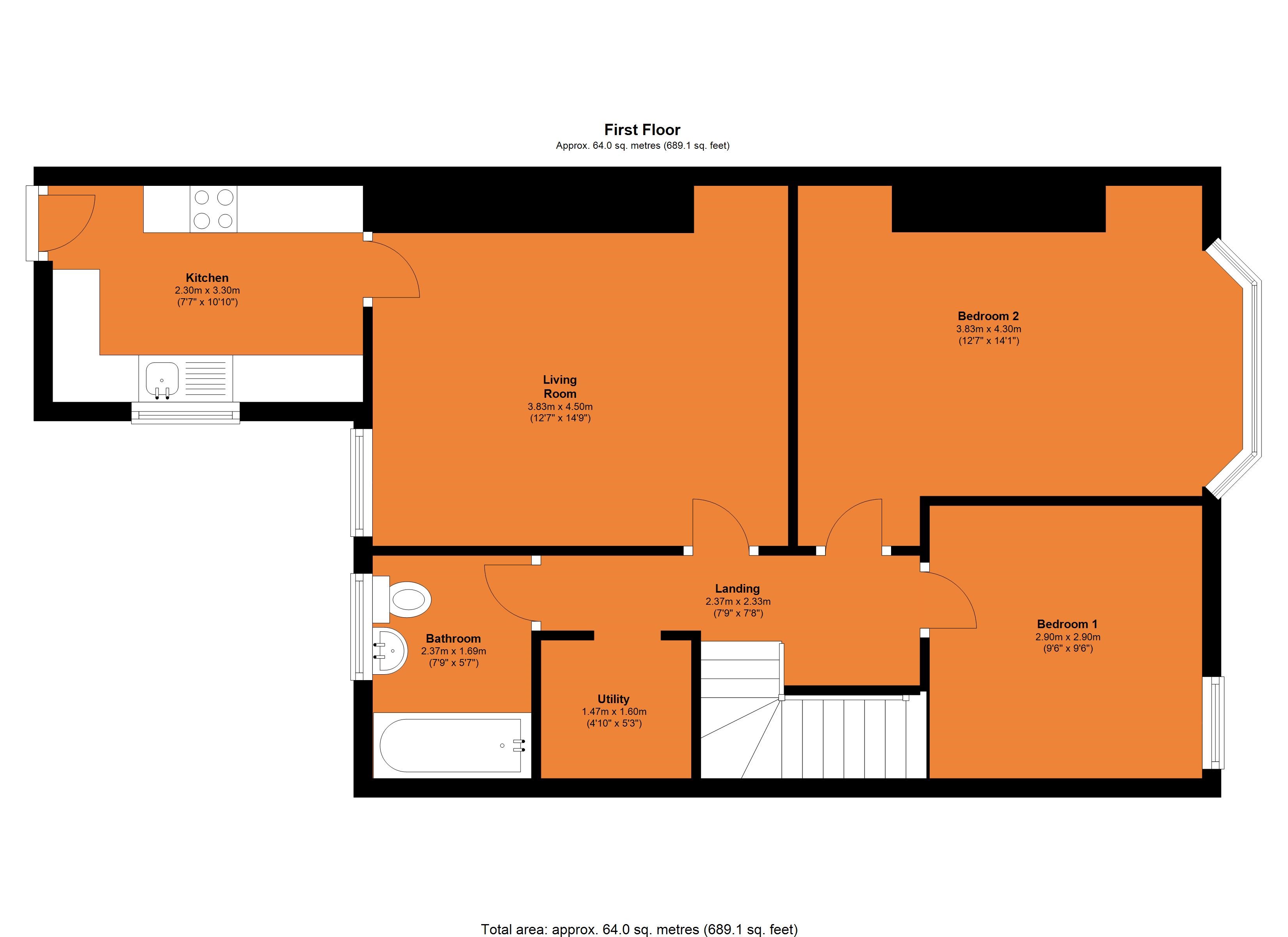 74, Kelvin Grove, Newcastle Upon Tyne floorplan