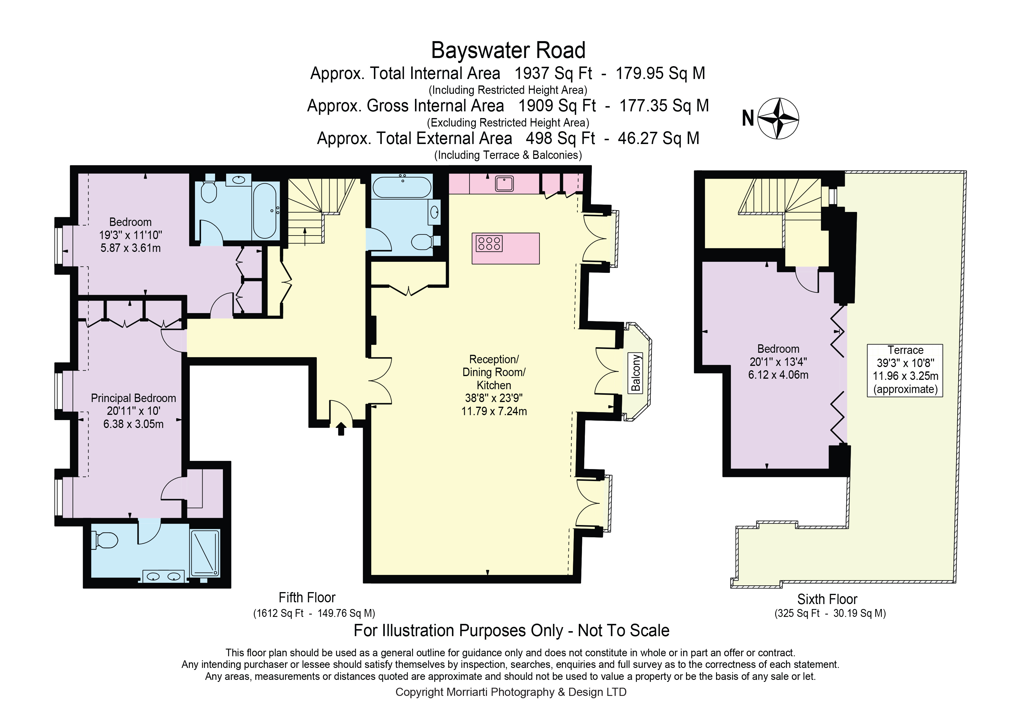 501, 154, Bayswater Road, London floorplan