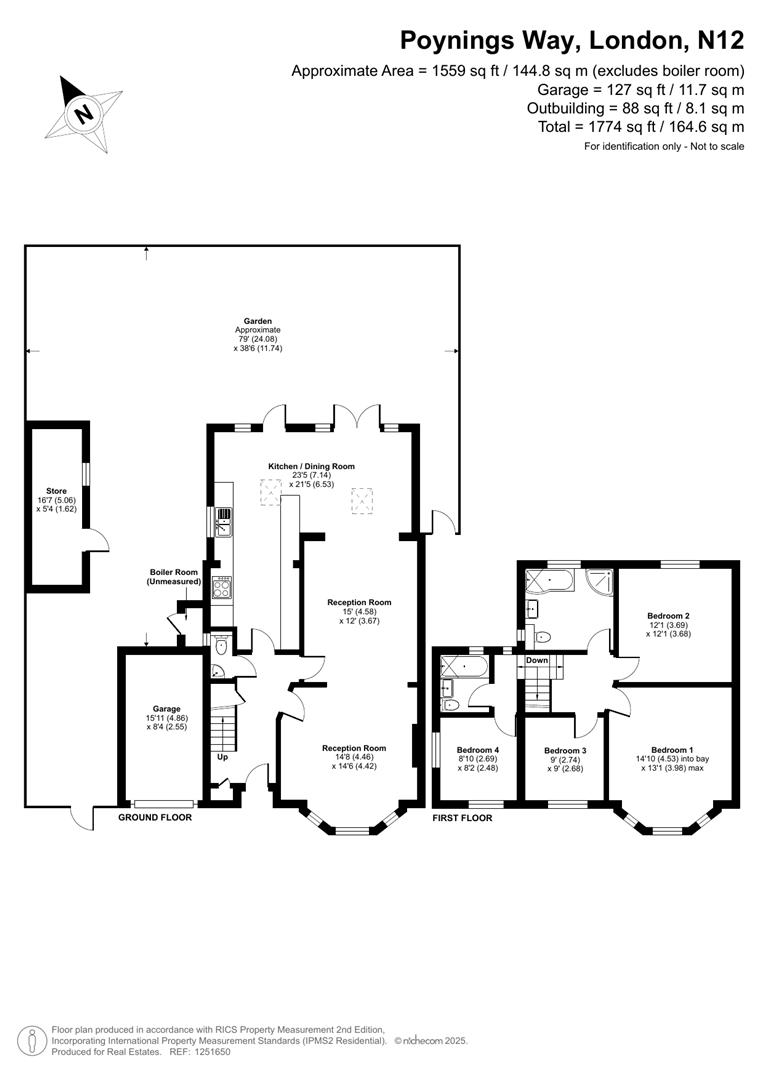 Poynings Way, Woodside Park floorplan