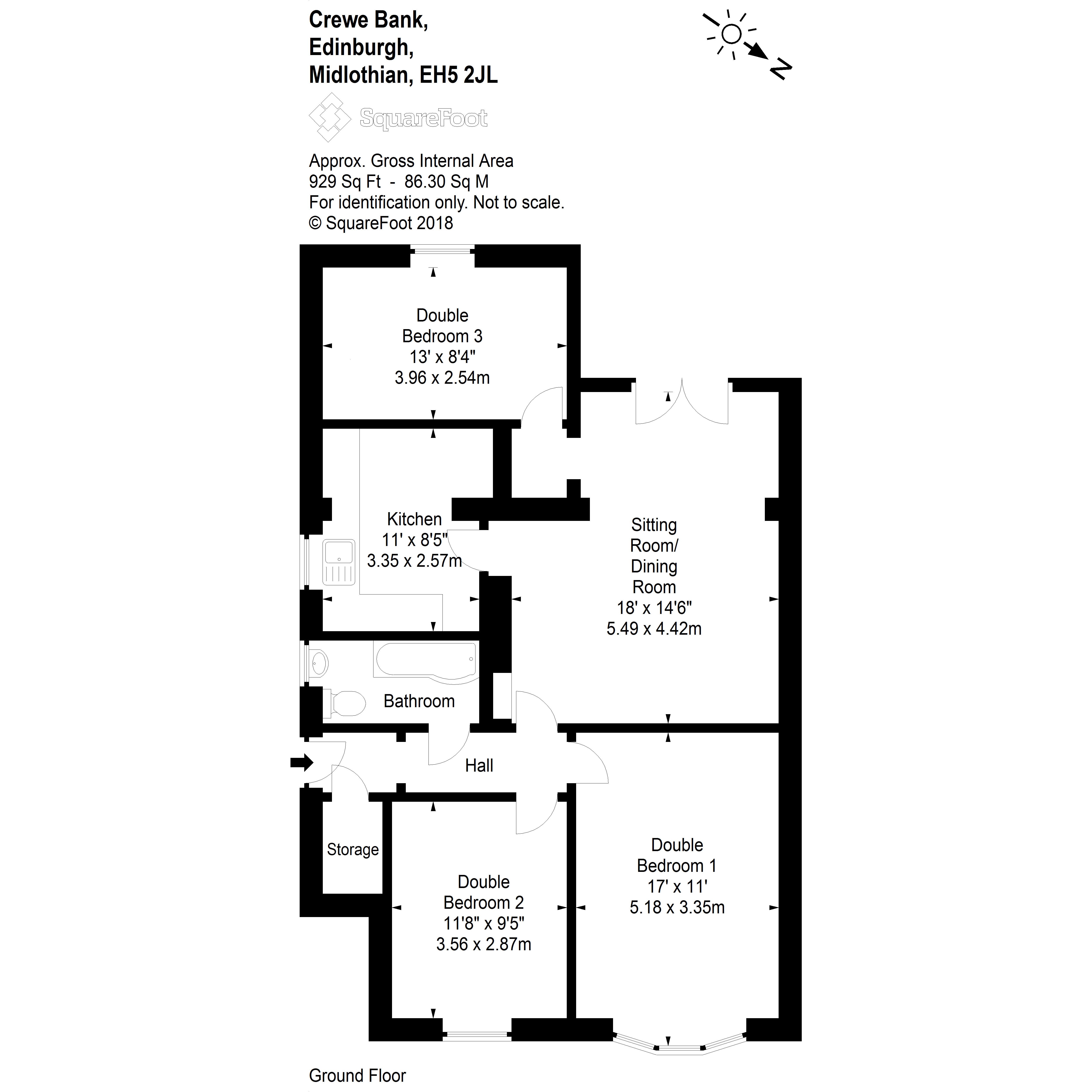 3 Bedrooms Flat for sale in 19 Crewe Bank, Pilton EH5