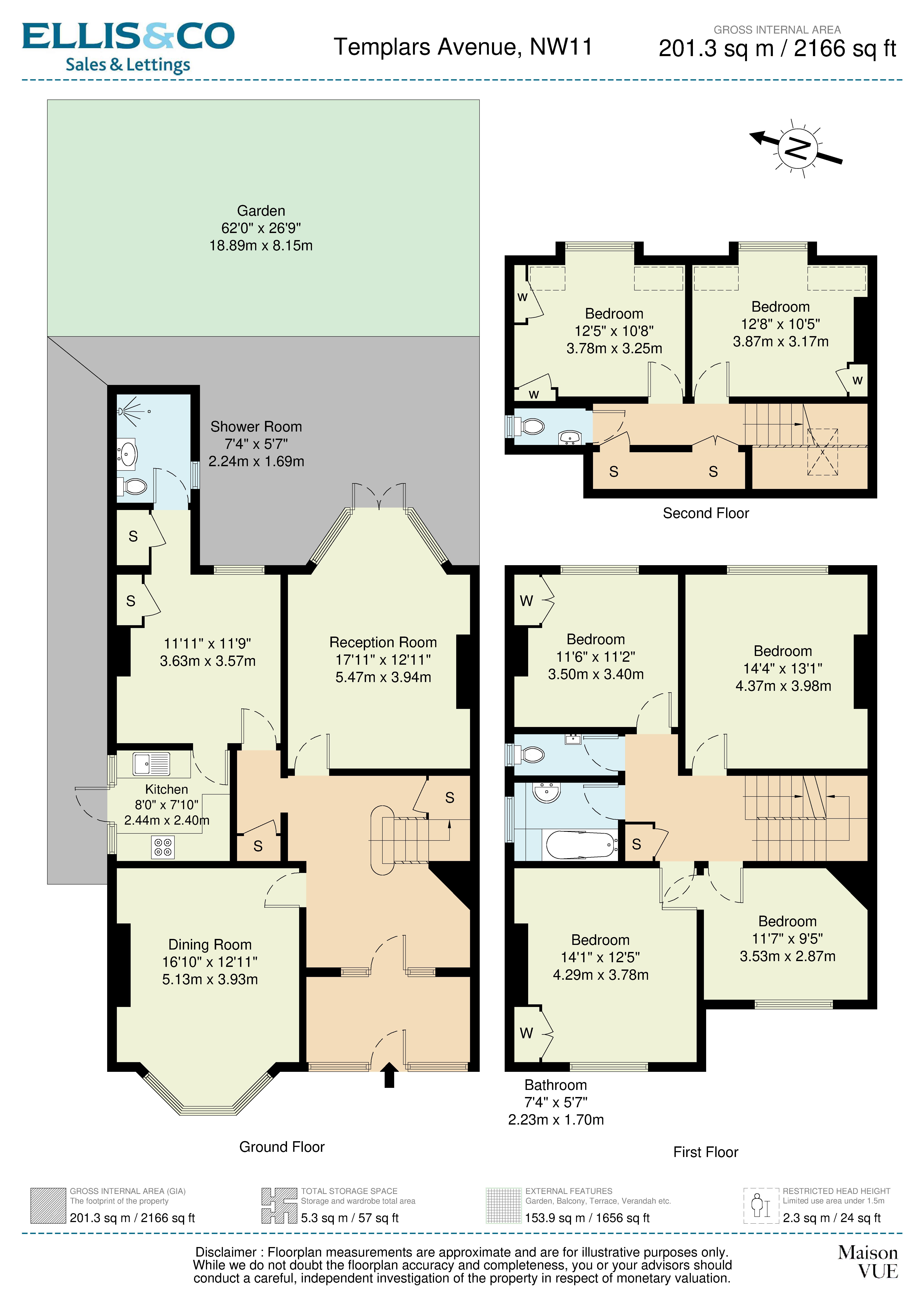 15, Templars Avenue, Golders Green floorplan
