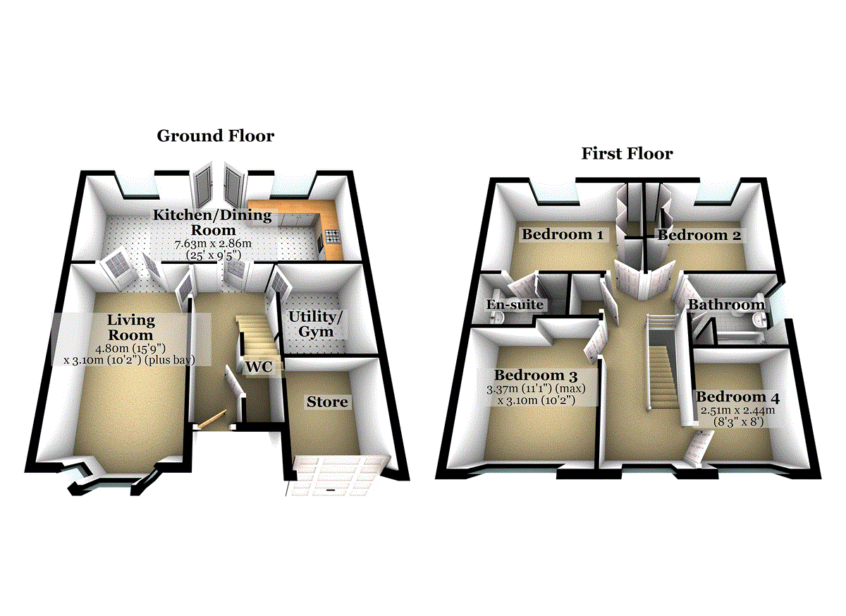17, Acacia Crescent, Raunds floorplan