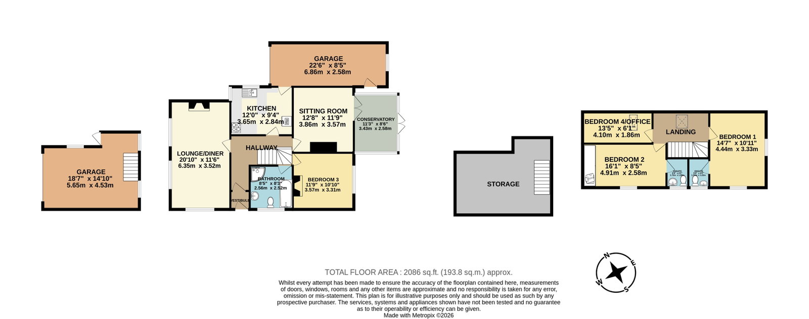 2, Farnley Close, Plymouth floorplan