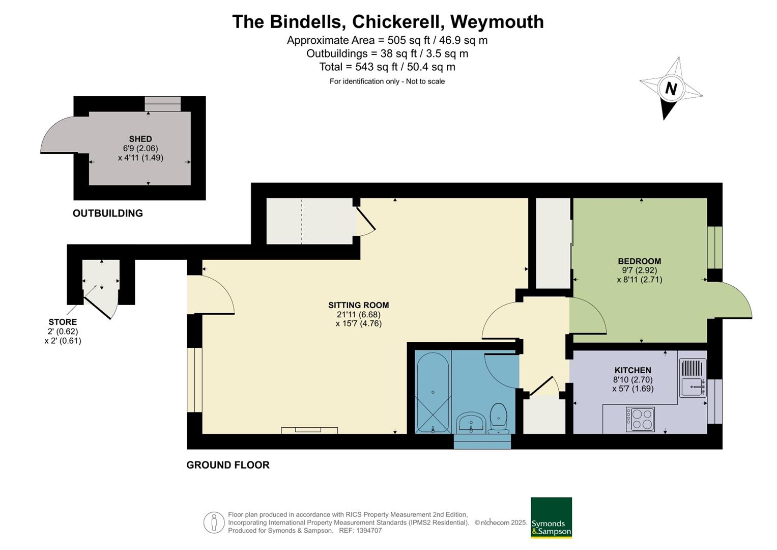 18, The Bindells, Weymouth floorplan