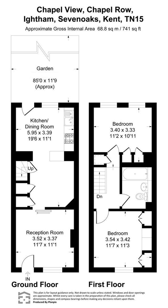 3, Chapel Row, Sevenoaks floorplan
