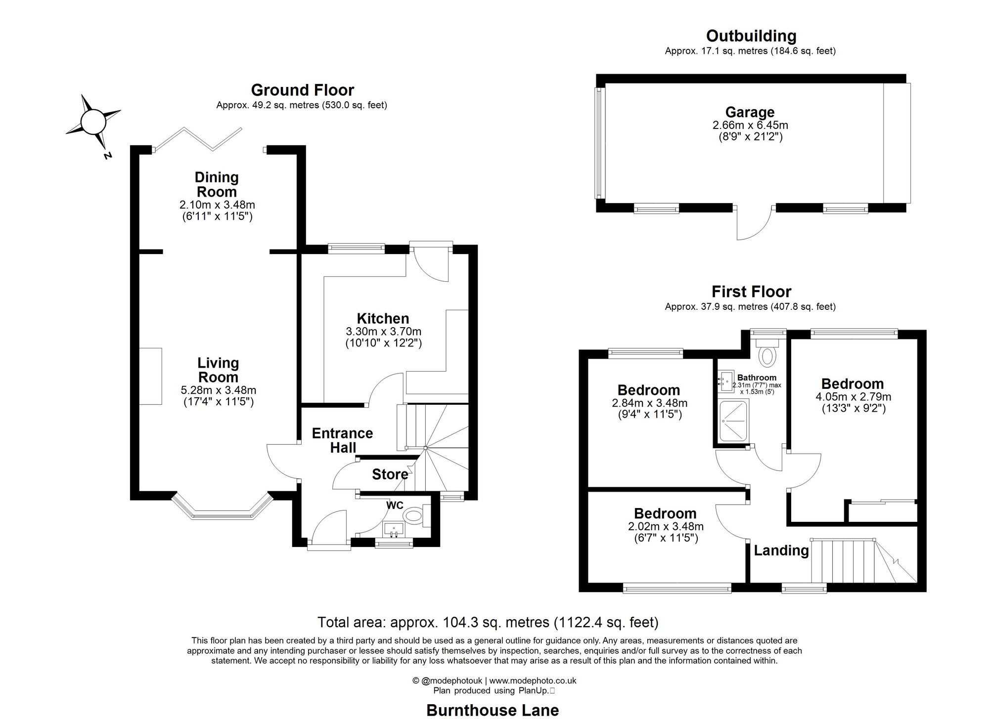 6 Burnt House Lane, Ingatestone floorplan