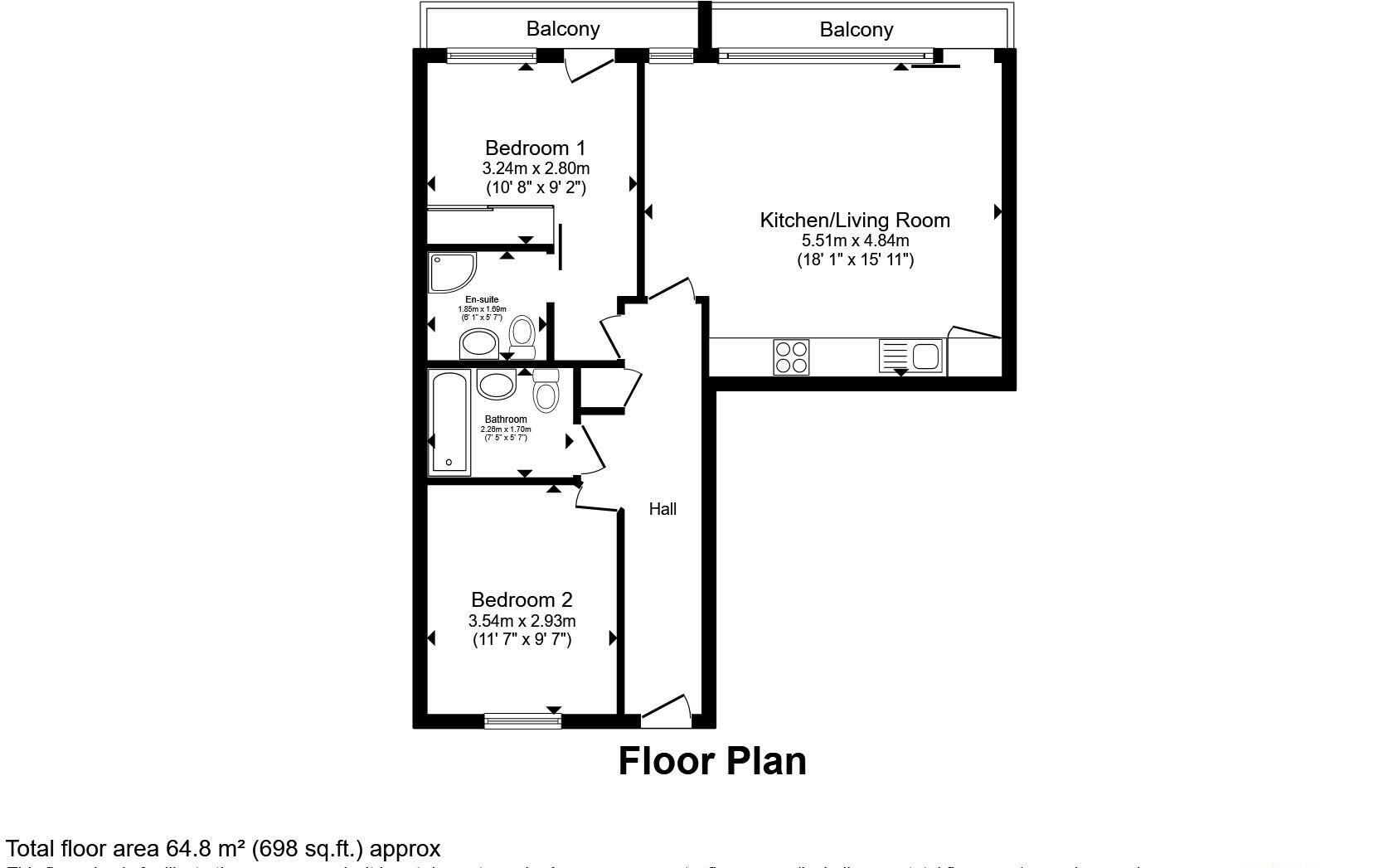 Skypark Road, Bristol floorplan