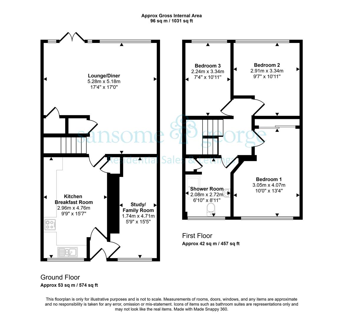 Andover Close, Reading floorplan