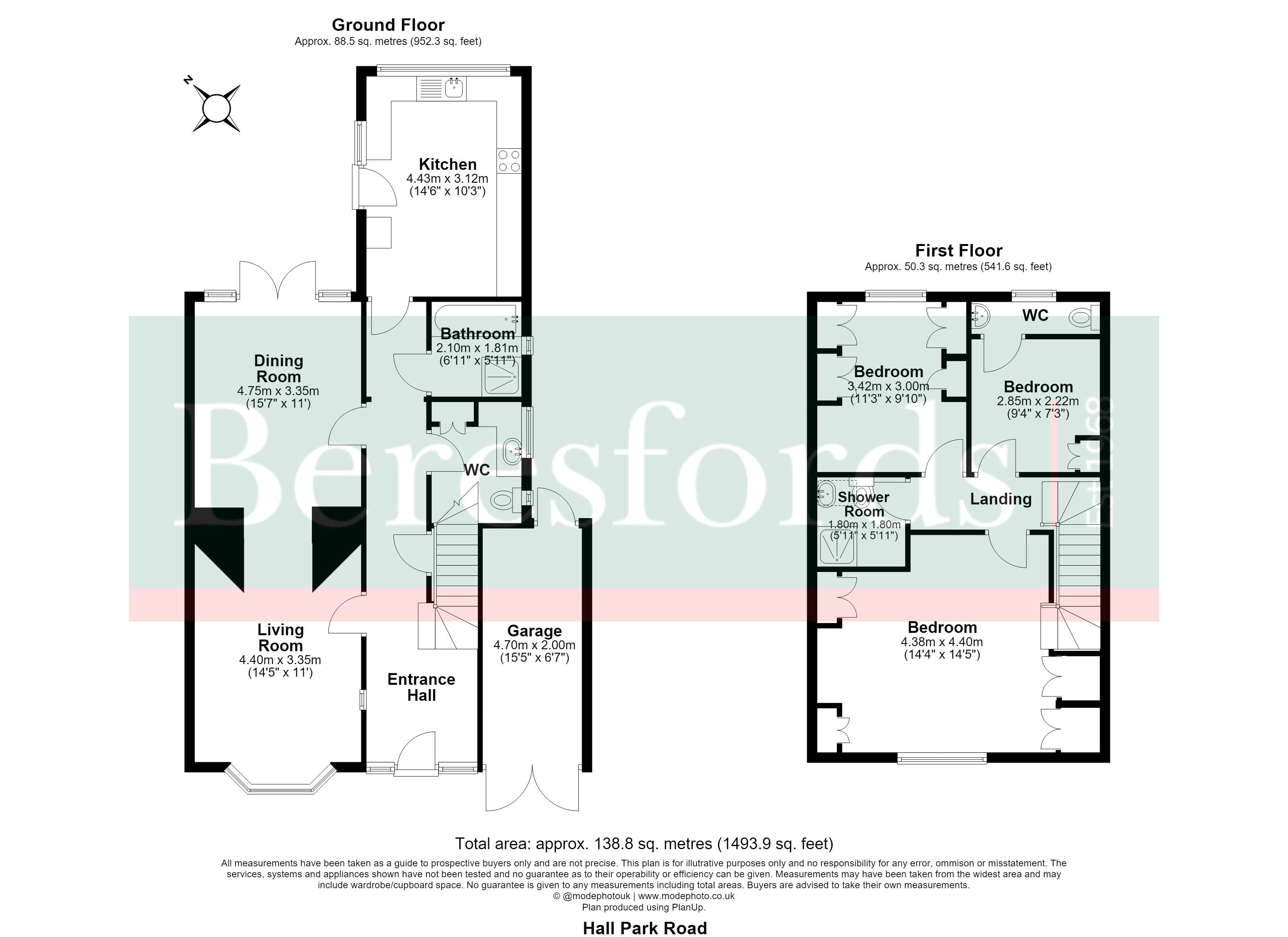 13, Hall Park Road, Upminster floorplan