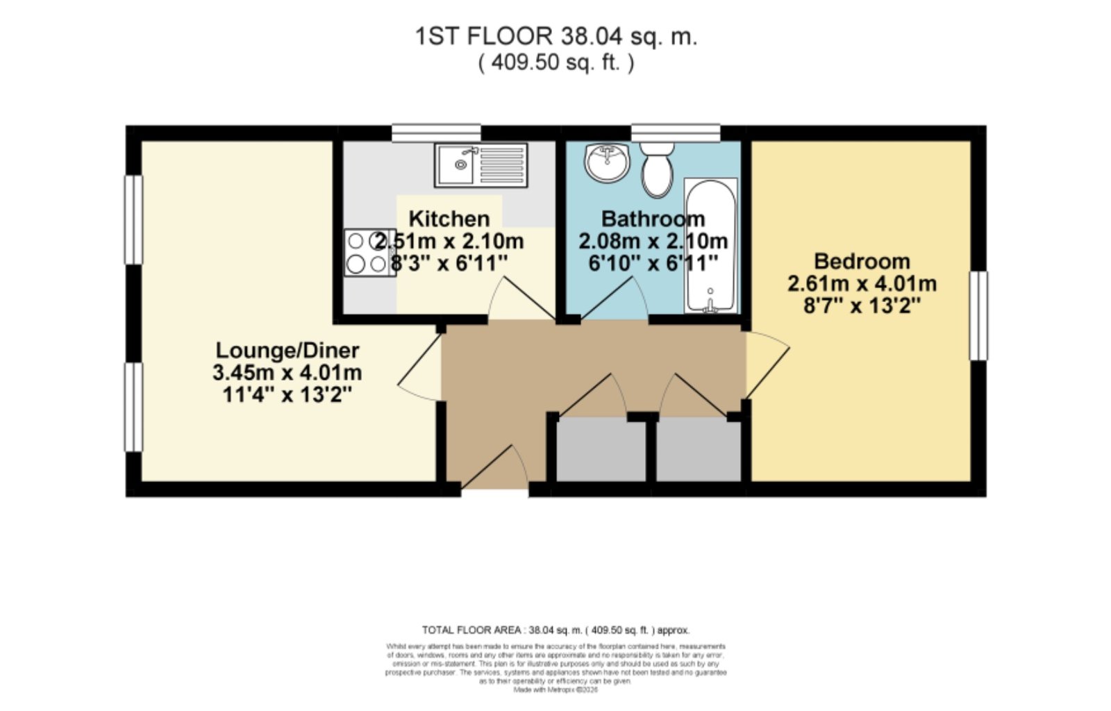 4, Finch Mews, Deal floorplan